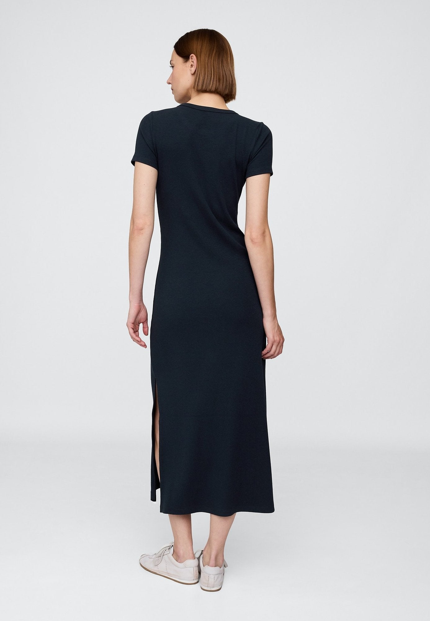 MODERN RIBBED MAXI - Jersey dress - new classic navy