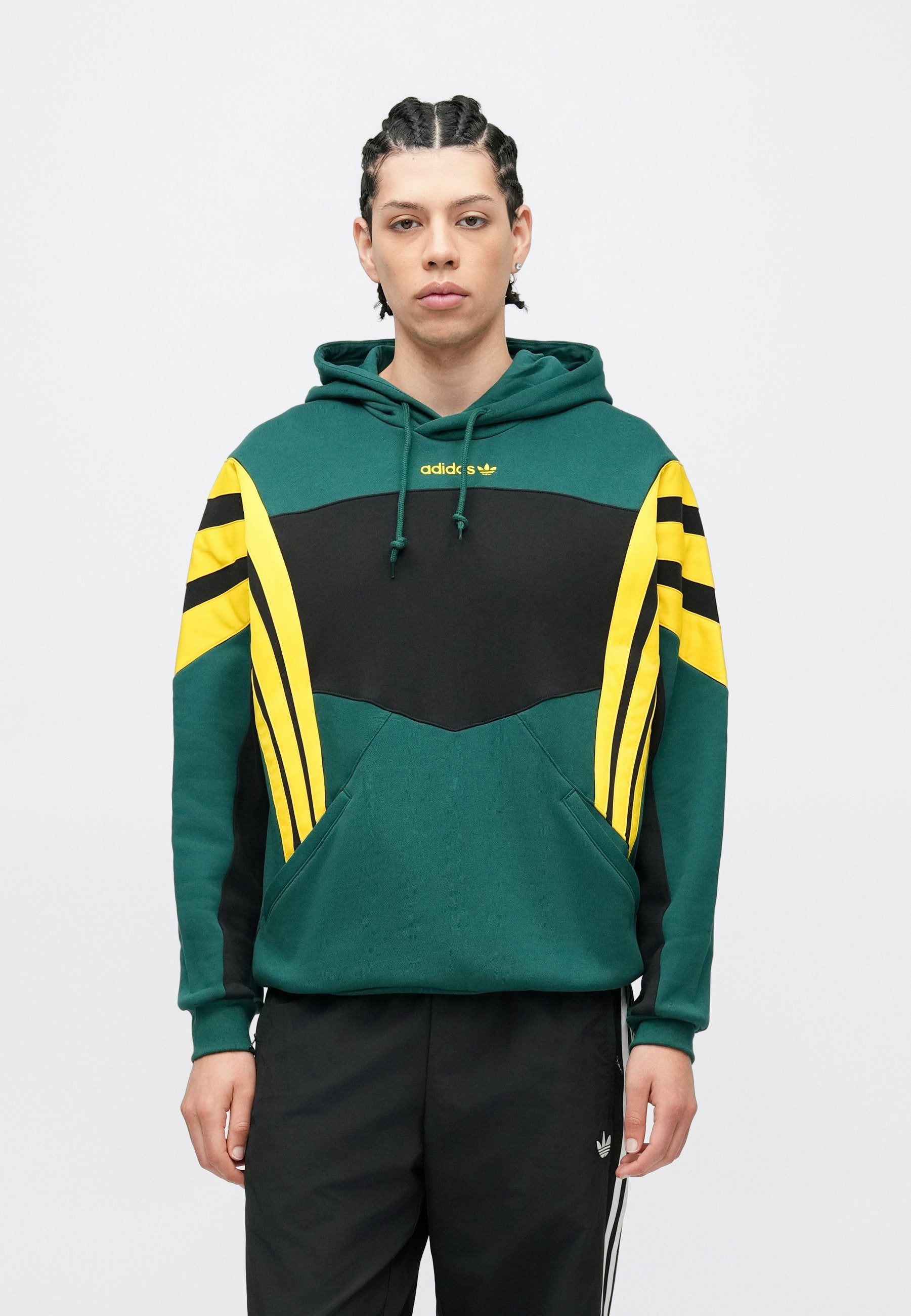 SANTIAGO - Sweat à capuche - vert université