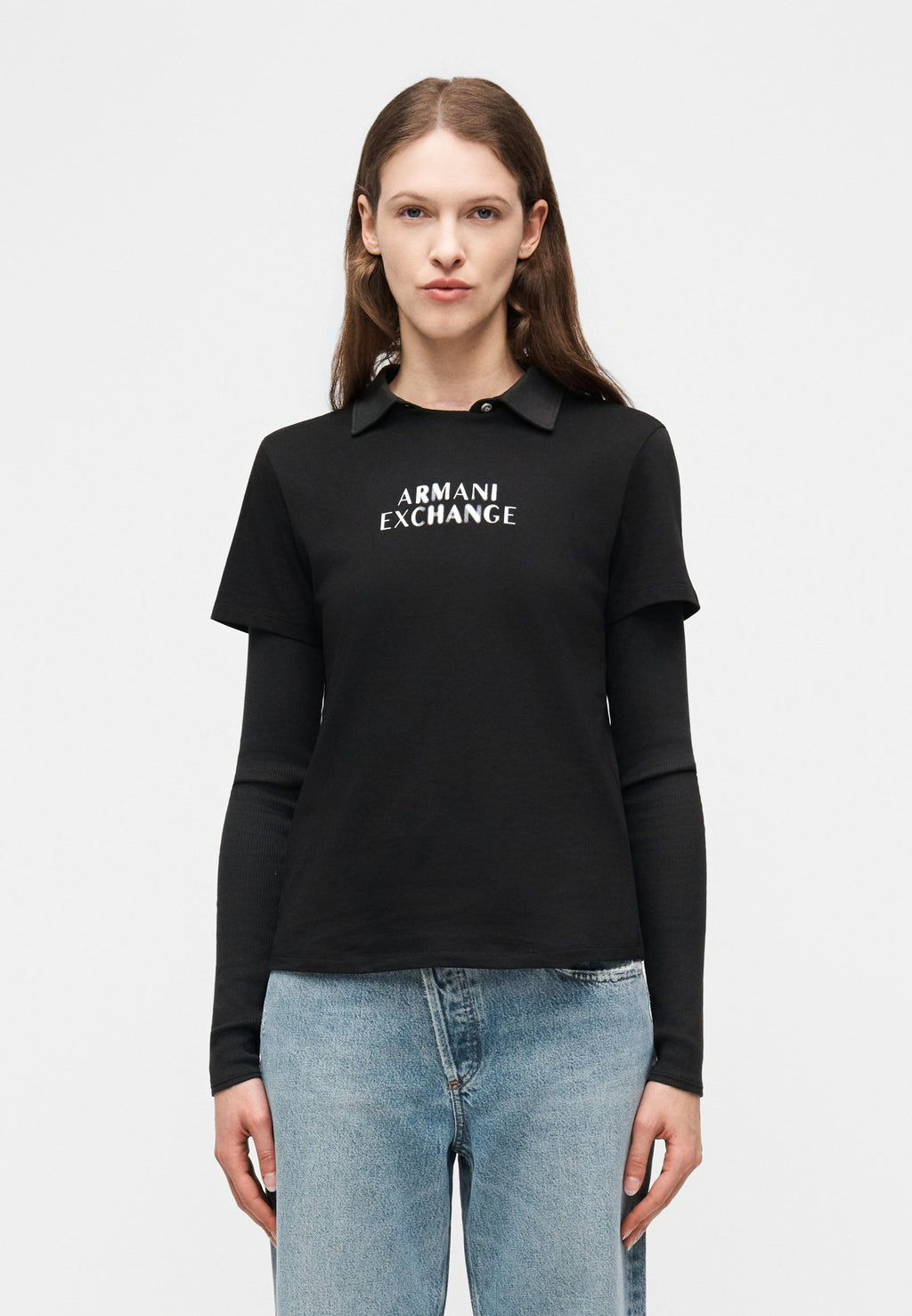 Print T-shirt - black