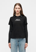 Print T-shirt - black