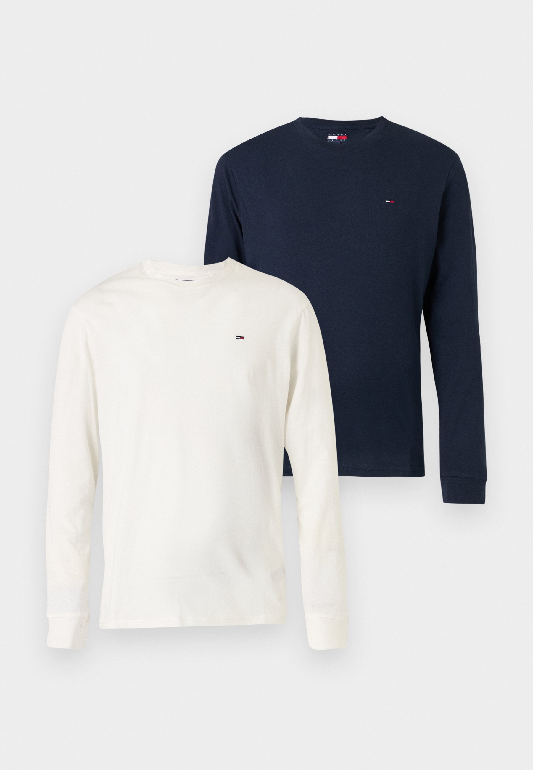 SLIM 2 PACK  - Long sleeved top - ecru/dark night navy