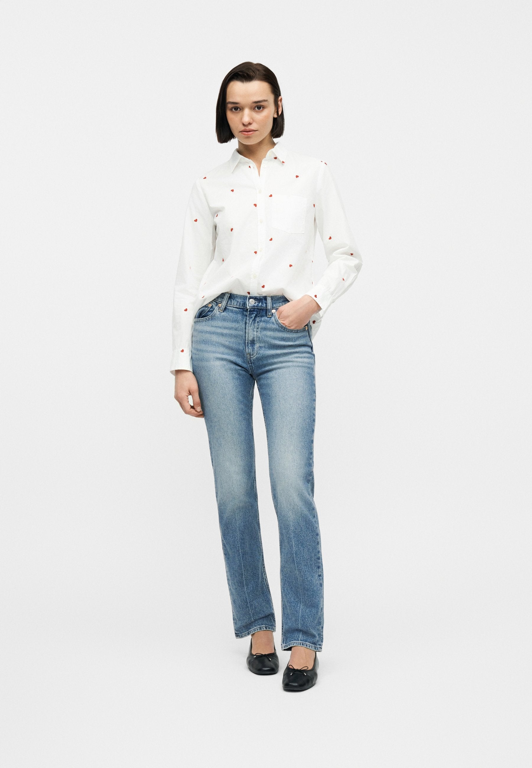 MULHOLLAND - Straight leg jeans - medium indigo
