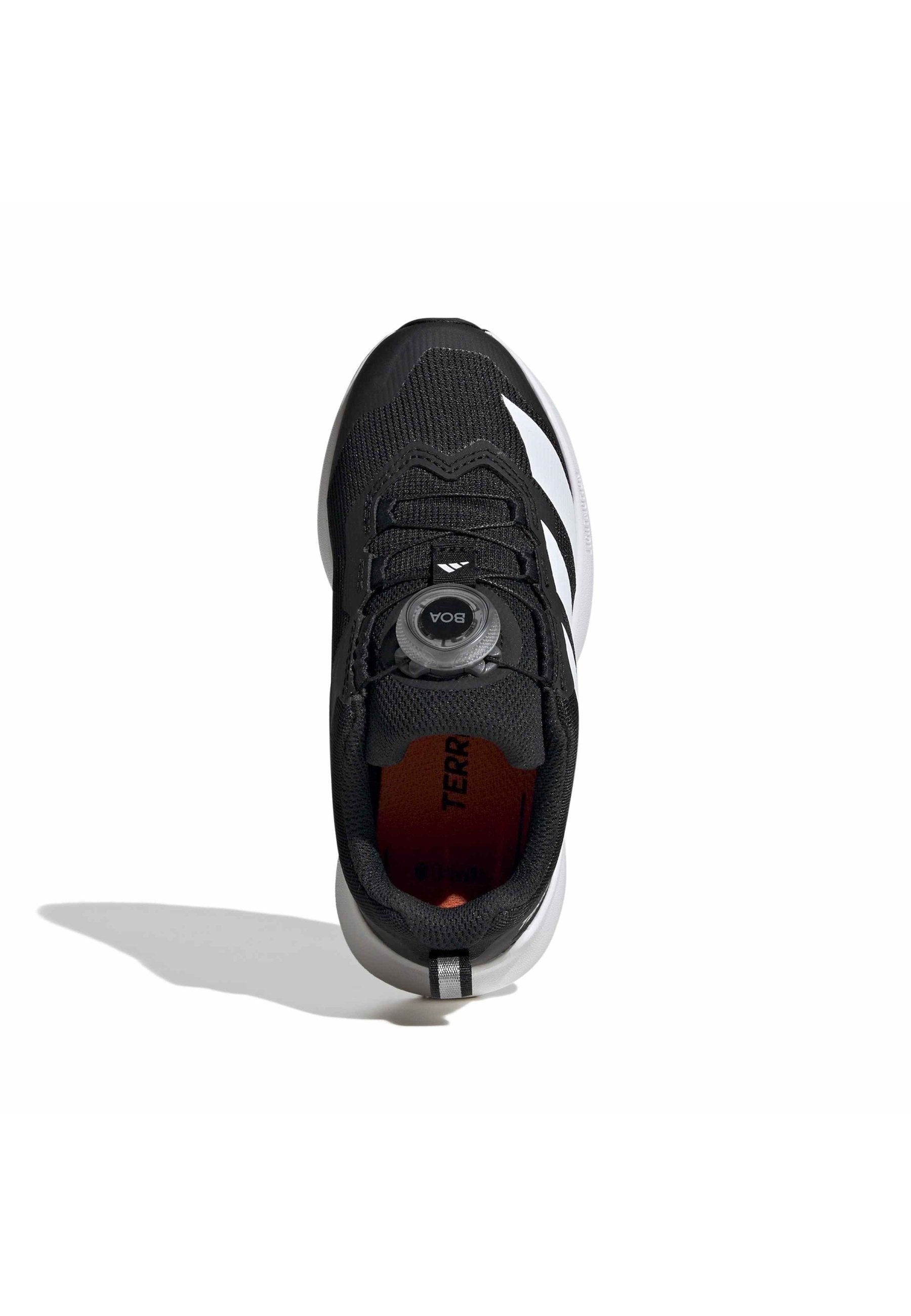 AGRAVIC UNISEX - Trail running shoes - core black/ftwr white/semi impact orange
