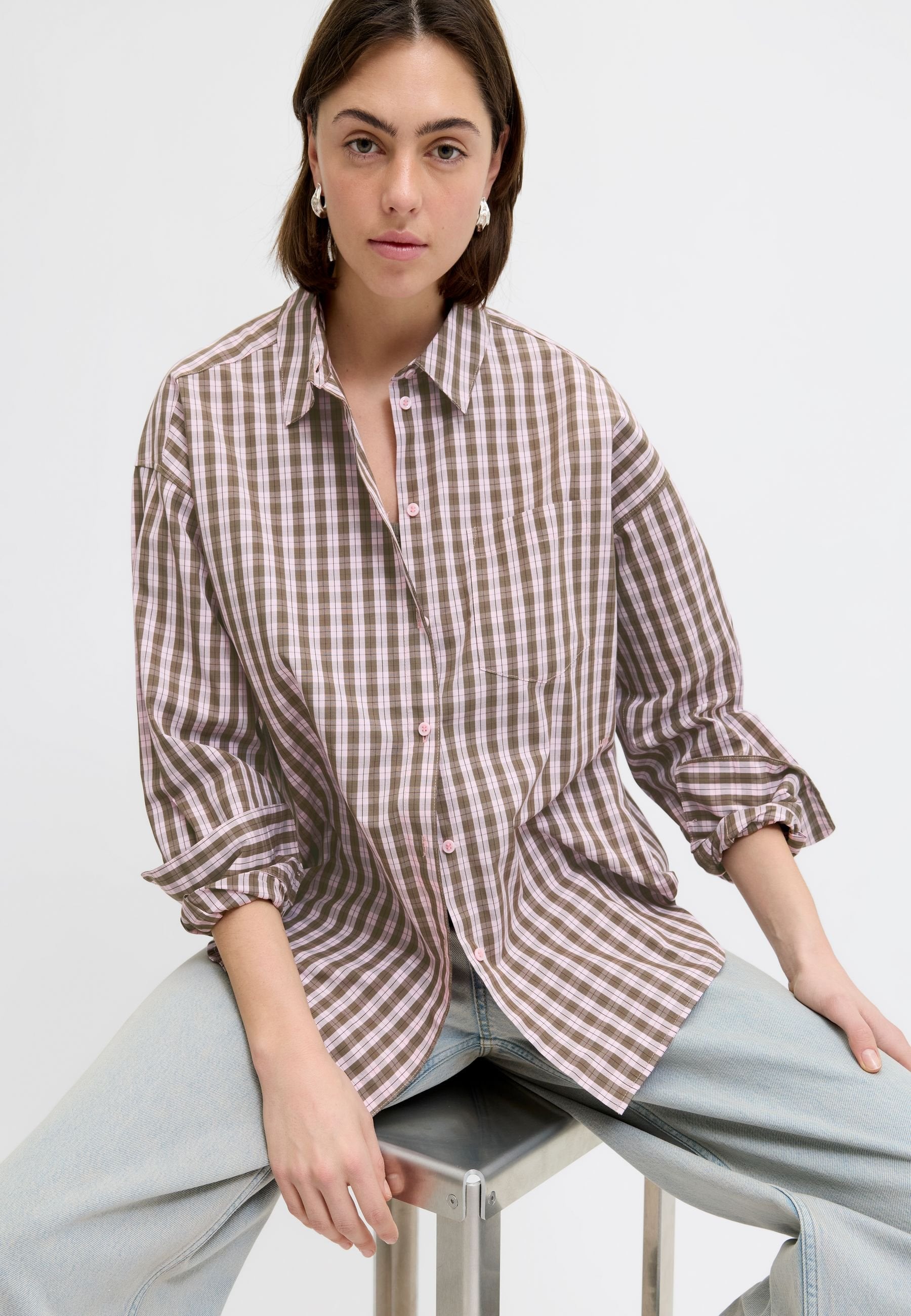 JAMIE RELAXED  - Button-down blouse - pink lady