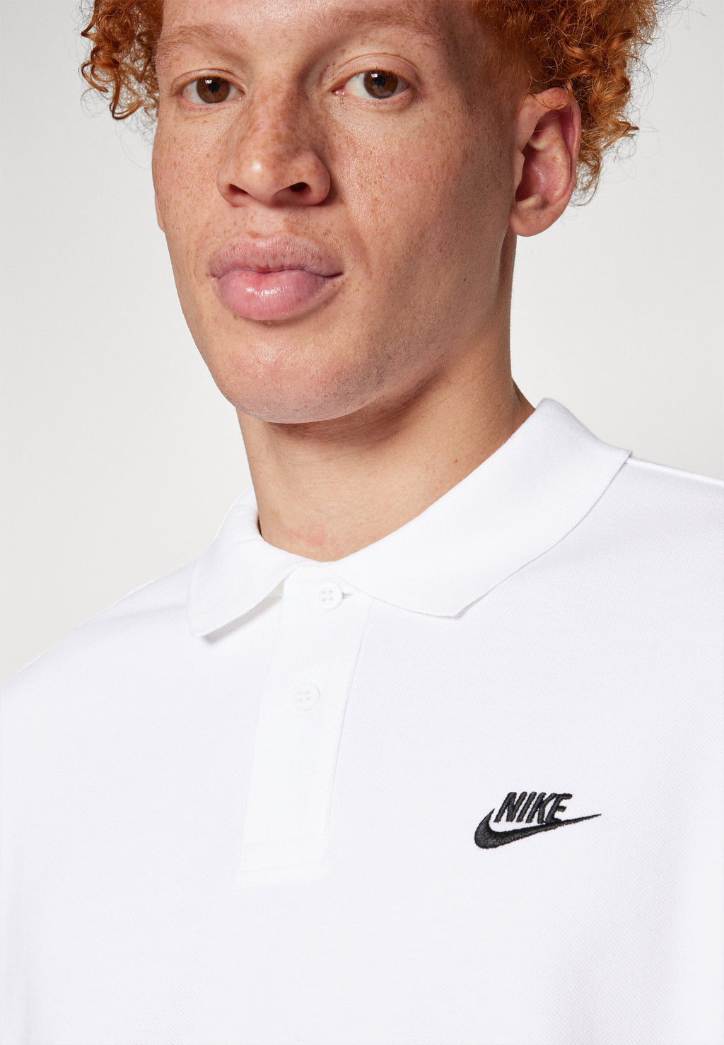 Polo shirt - white/black