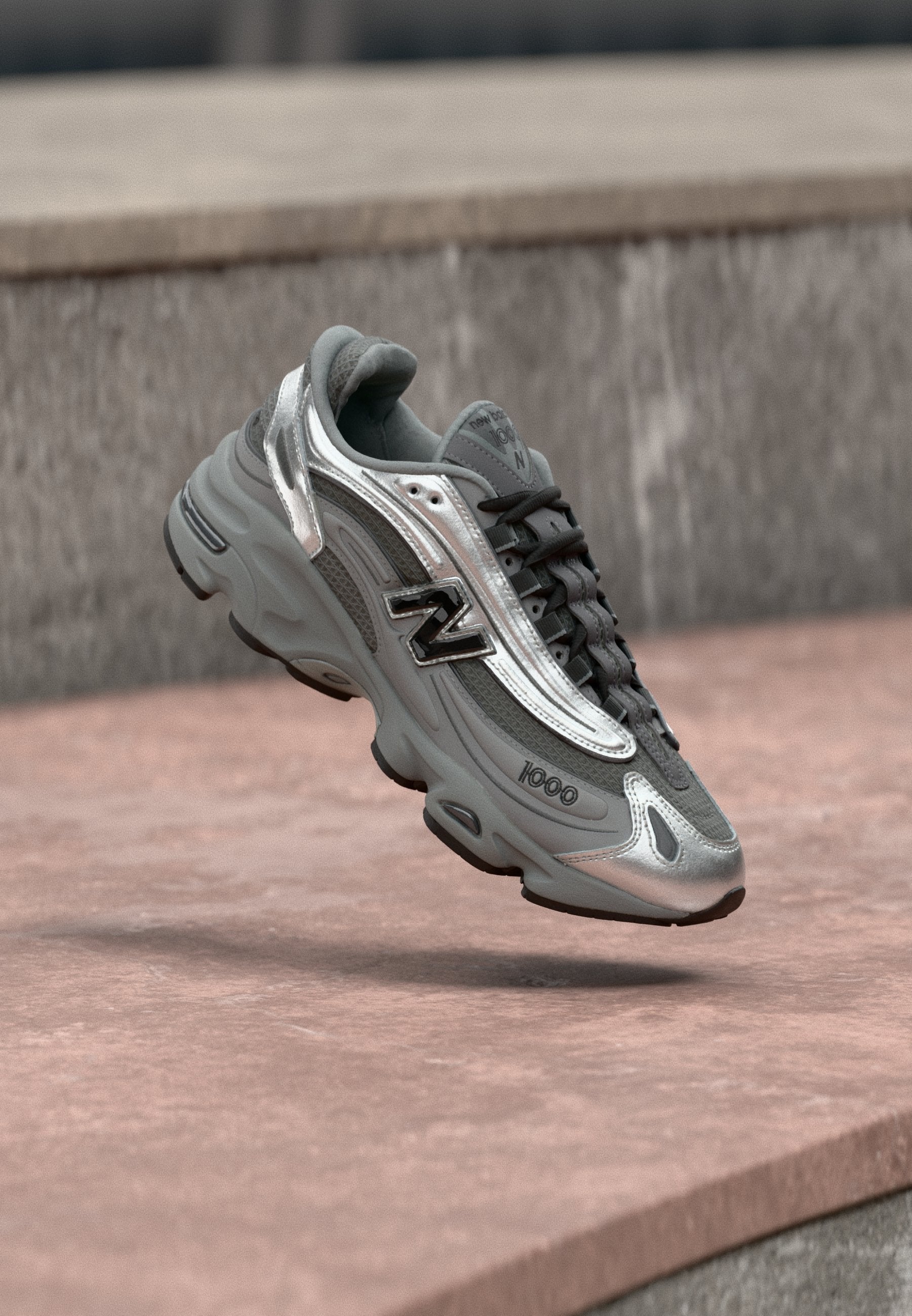 U1000 - Trainers - silver-coloured metallic/slate grey