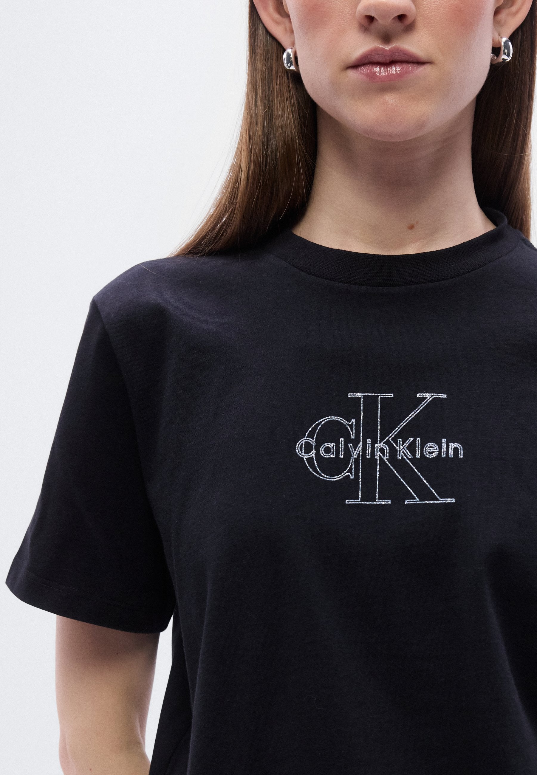 MONOLOGO TEE - Print T-shirt - black