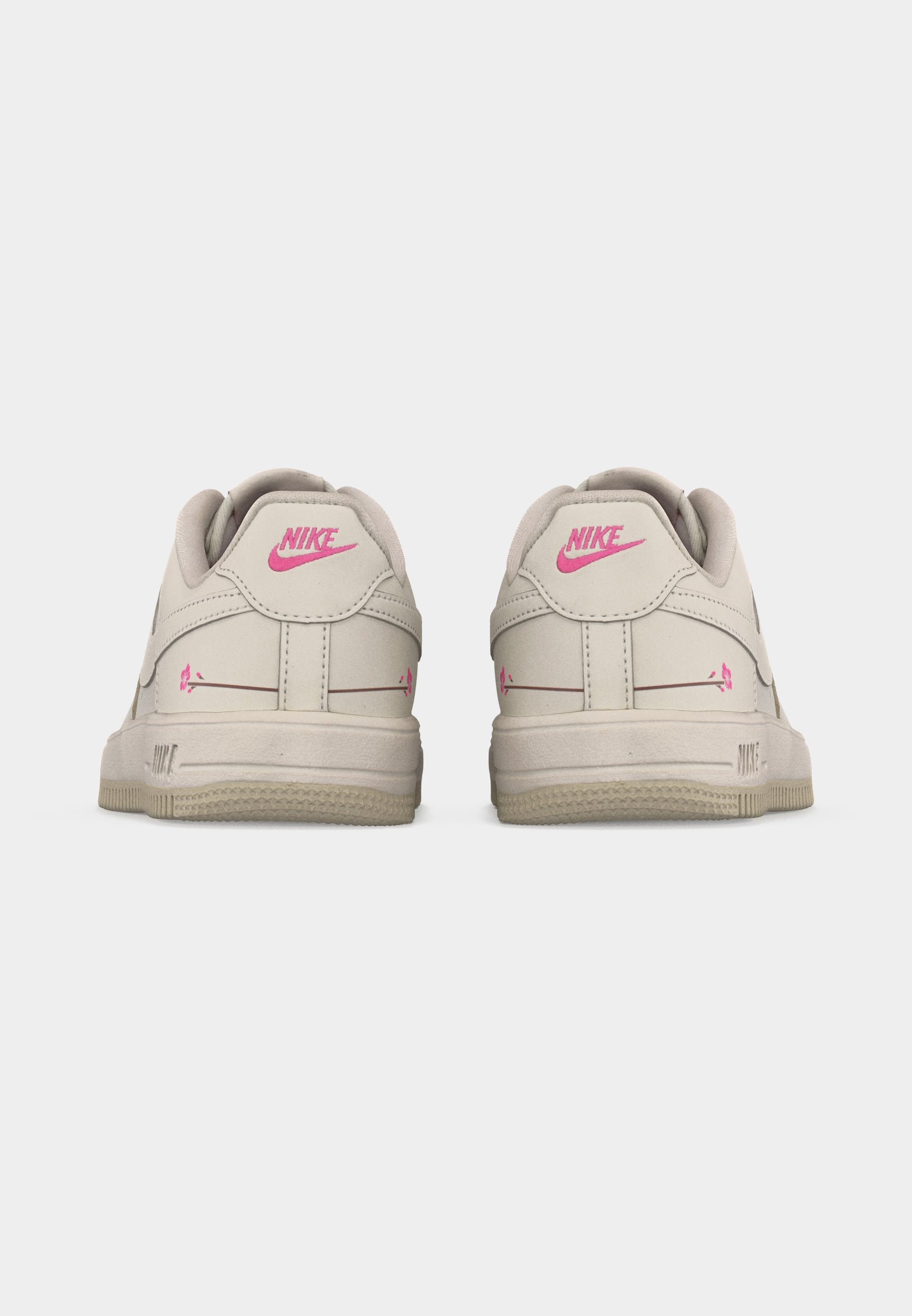 FORCE 1 LACE UNISEX - Trainers - light bone/playful pink/fauna brown