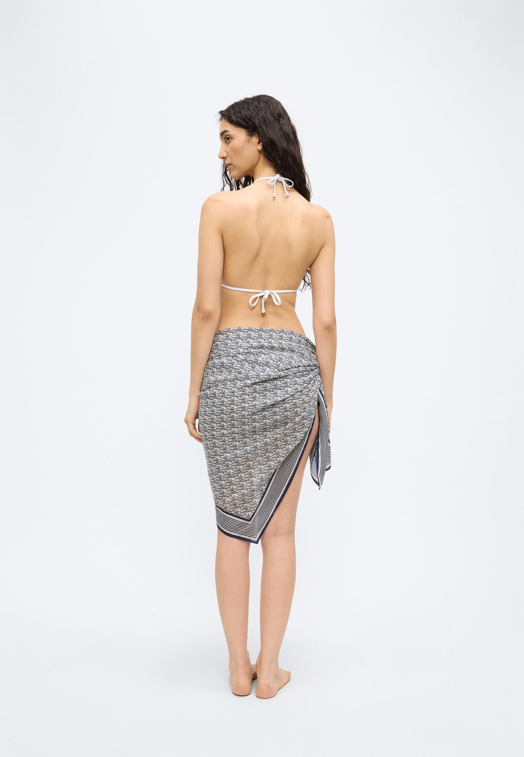 COVER UPS PAREO - Beach accessory - royal/grey