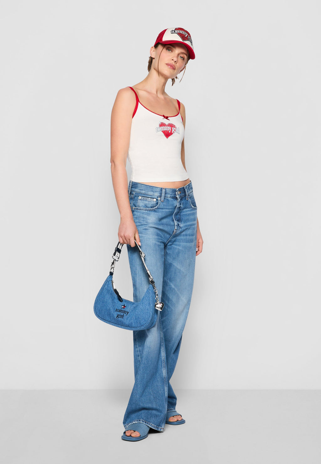 GIRL CAMI - Top - ecru/primary red