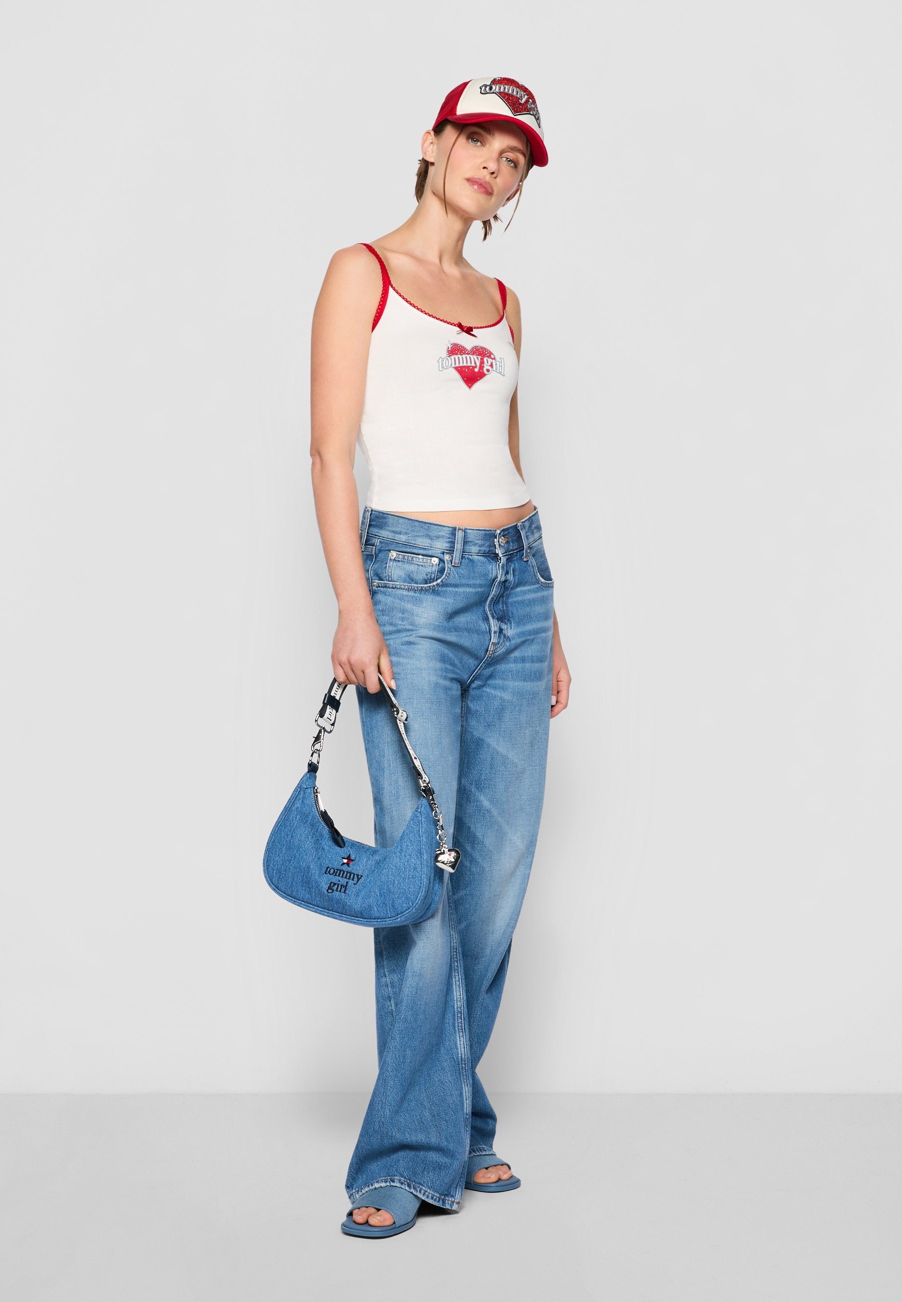 GIRL CAMI - Top - ecru/primary red