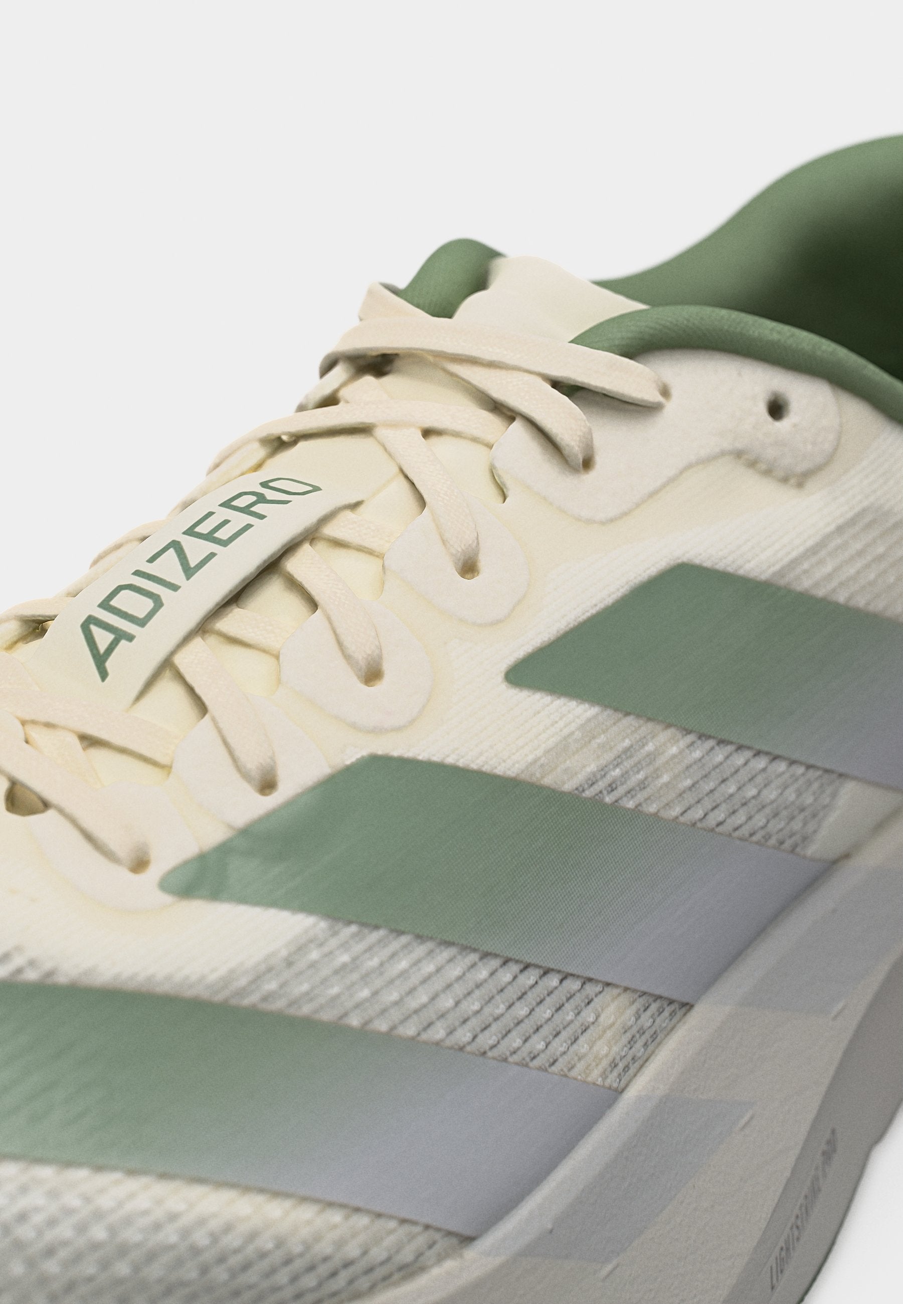 ADIZERO EVO SL M - Trainers - off white/silver-coloured green/grey one