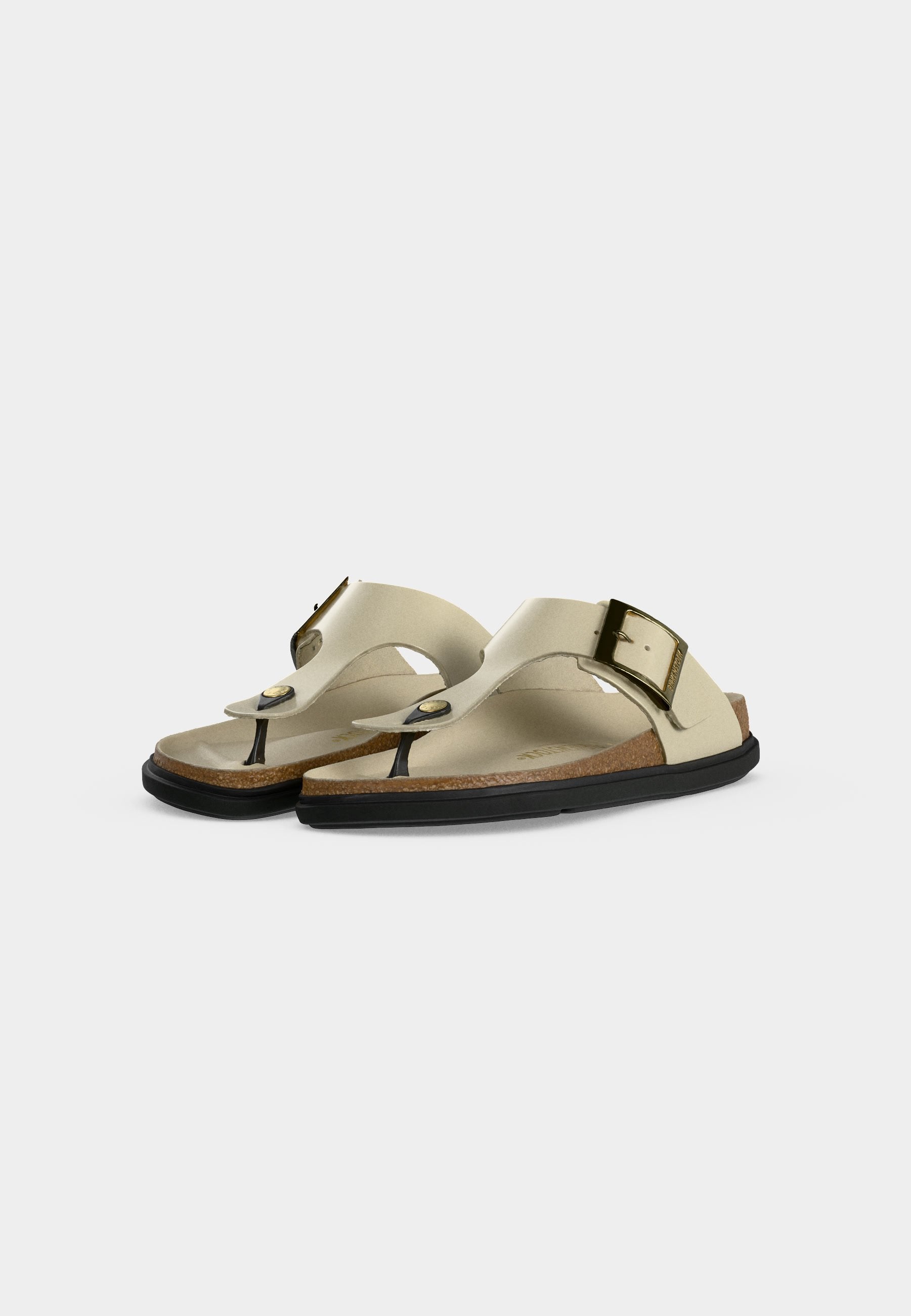 GIZEH LENA HEX CUPSOLES NARROW - T-bar sandals - ecru