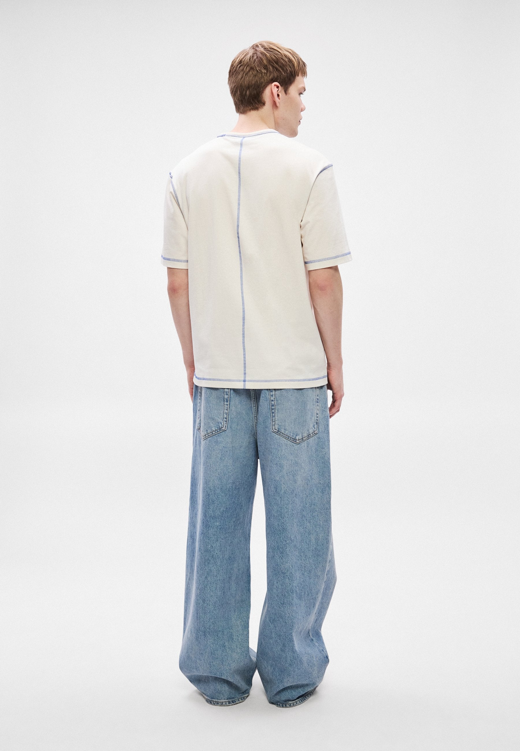 NOTHAL - Print T-shirt - open white