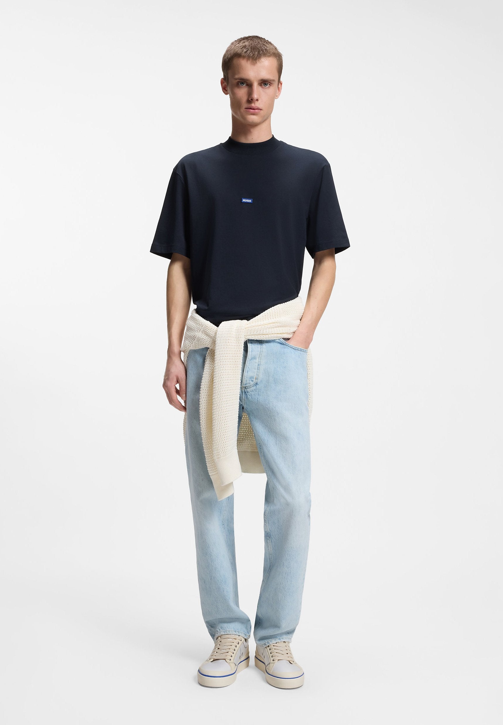 NIEROS - Basic T-shirt - dark blue