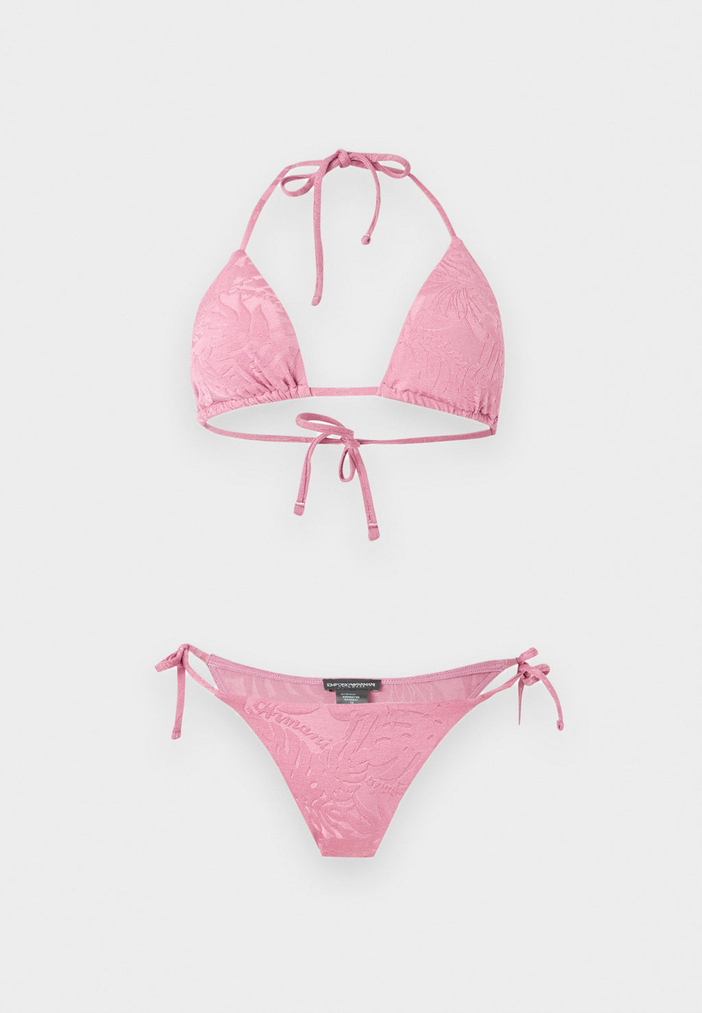 BRIZILIAN SET - Bikini - pink monstera