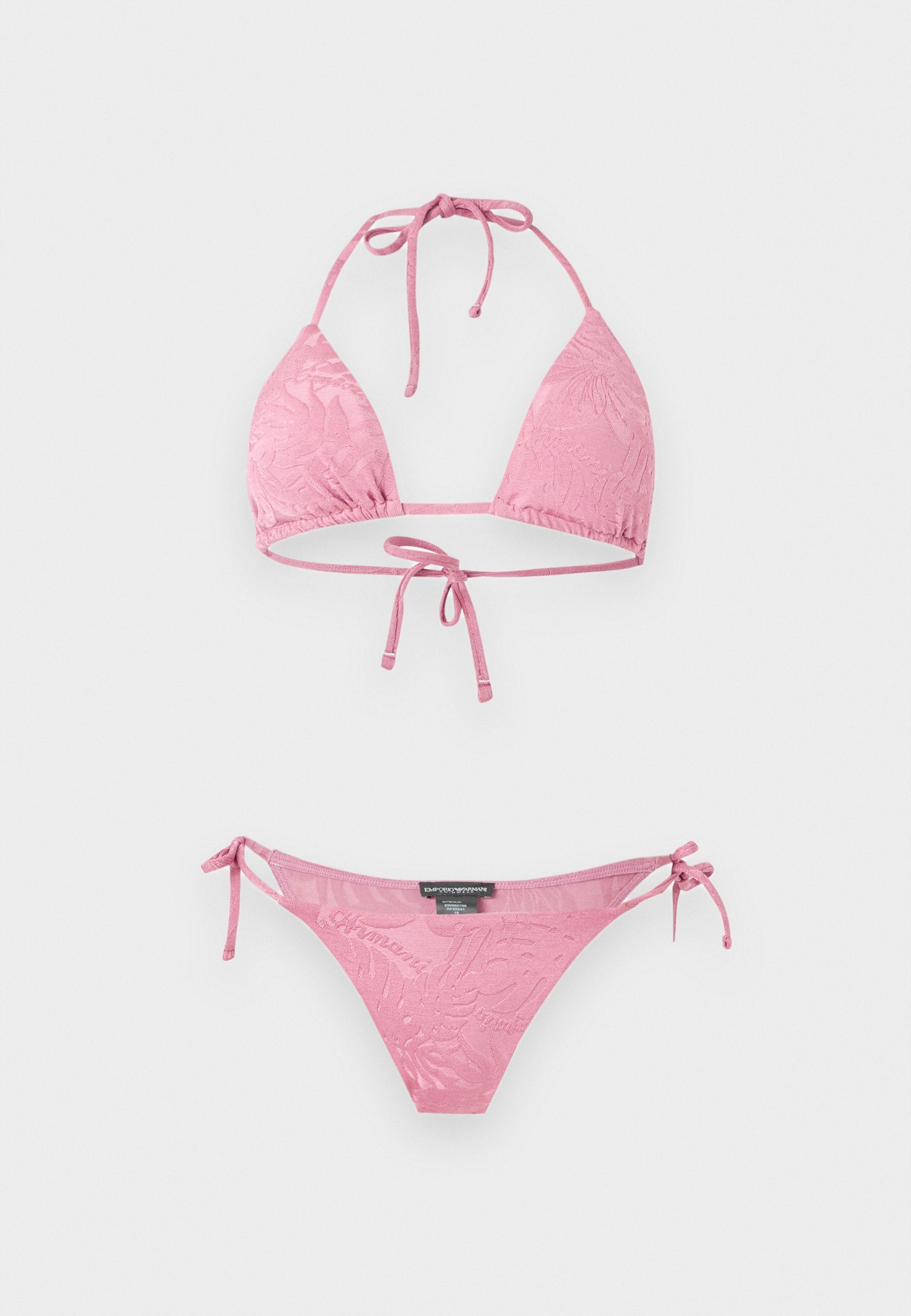 BRIZILIAN SET - Bikini - pink monstera