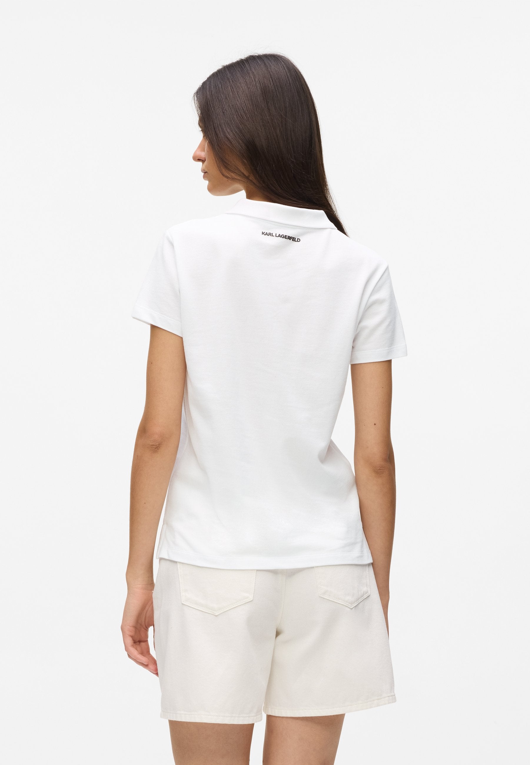 IKON PIQUE POLO - Polo shirt - white