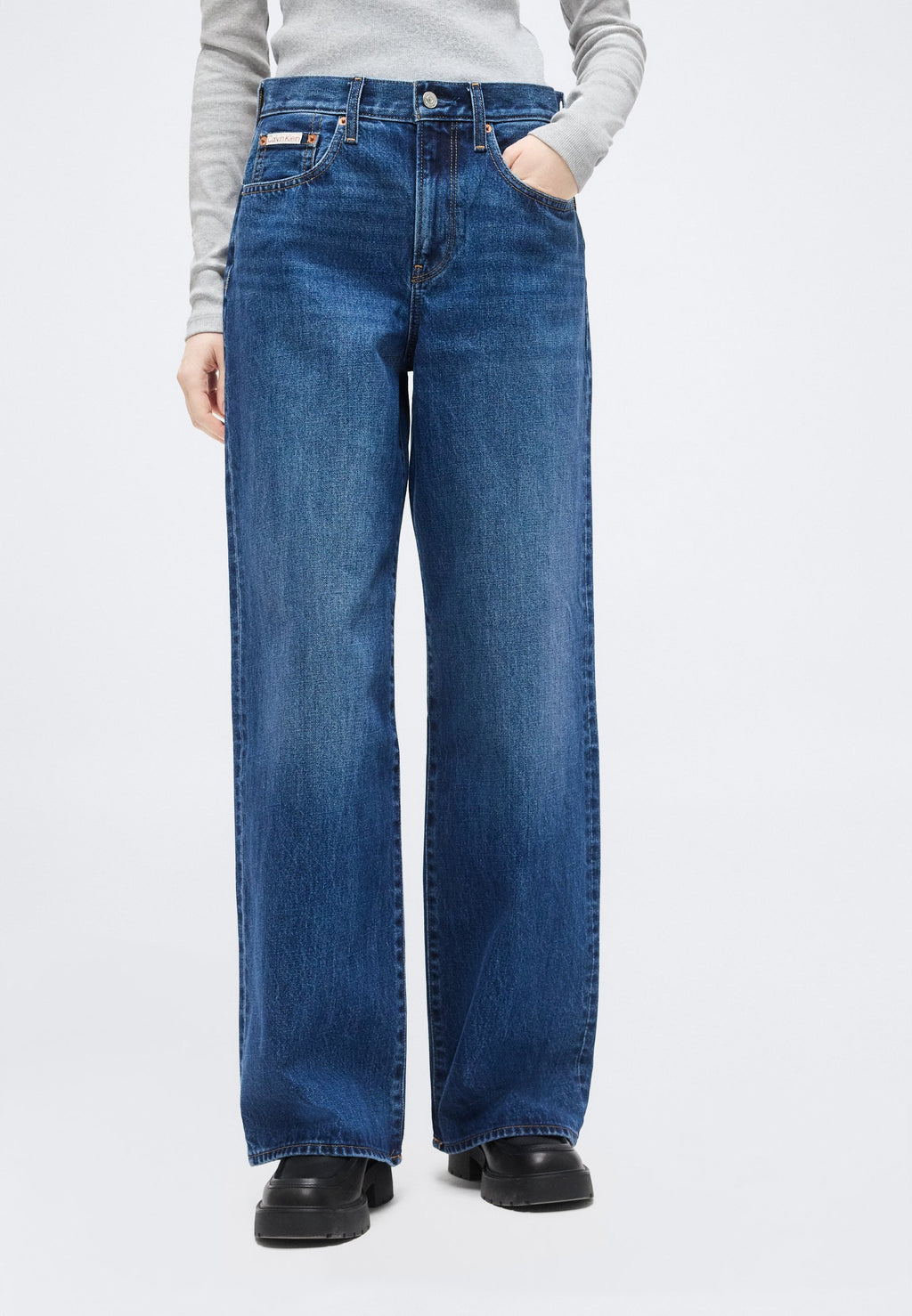 THE WIDE LEG - Wide Leg - indigo julius