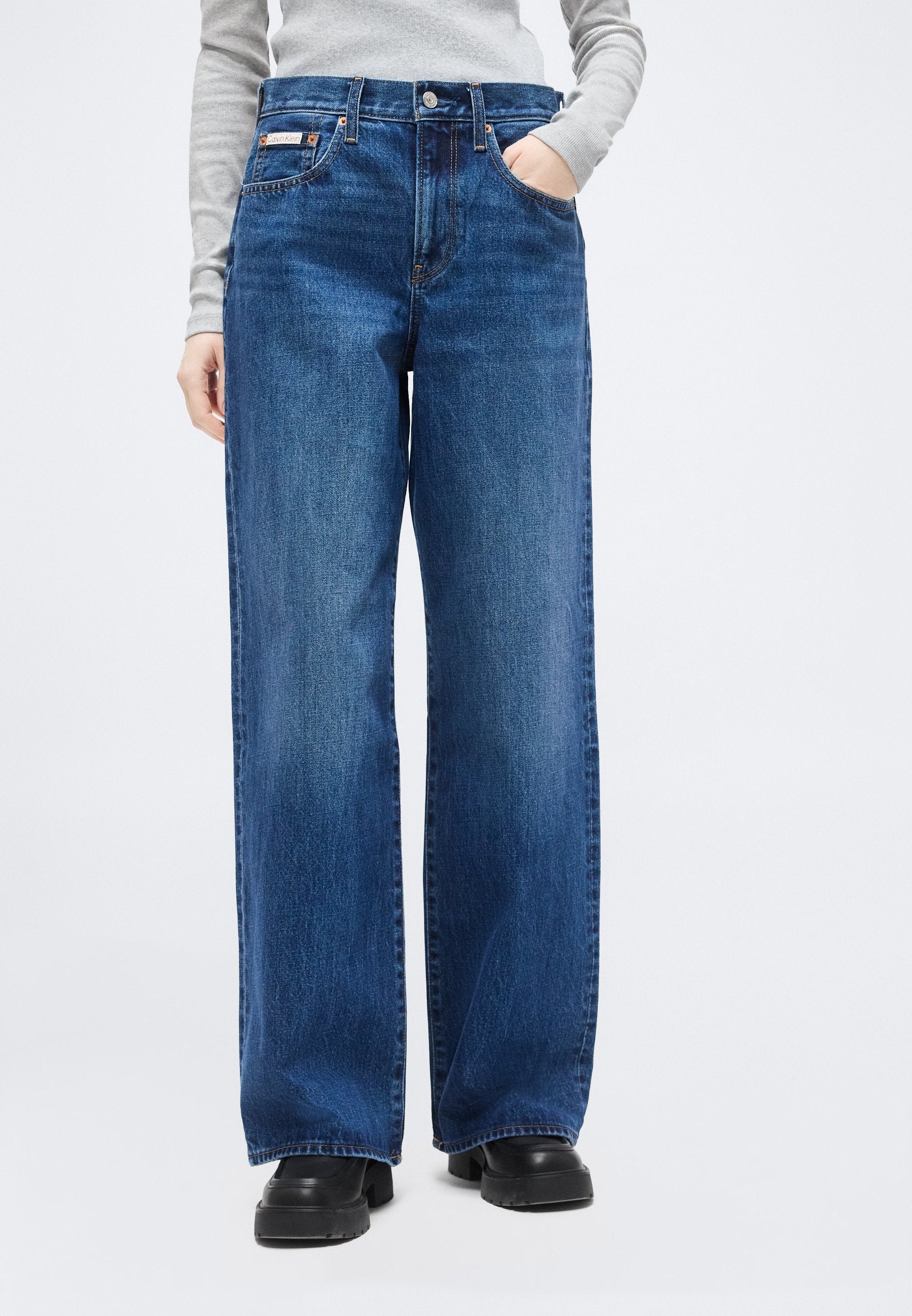 THE WIDE LEG - Wide Leg - indigo julius