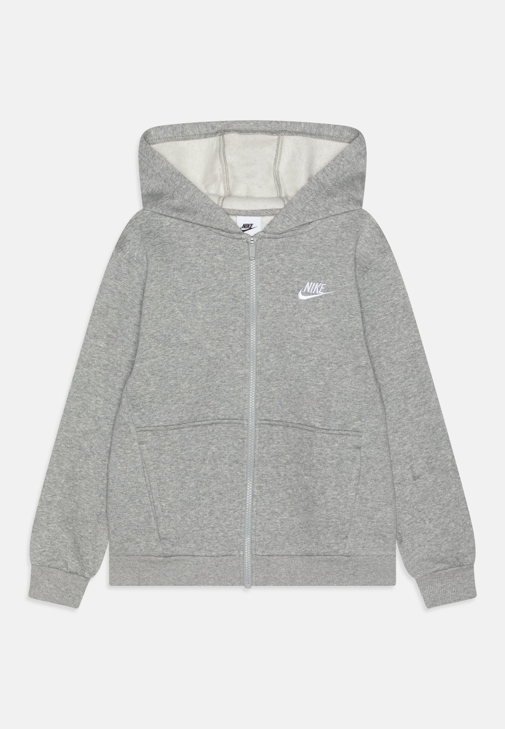CLUB UNISEX - Fermuarlı sweatshirt - koyu gri melanj/baz gri/beyaz