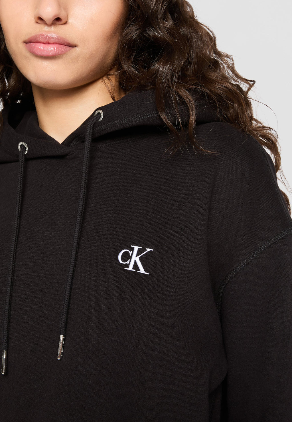 EMBROIDERY HOODIE - Hoodie - black