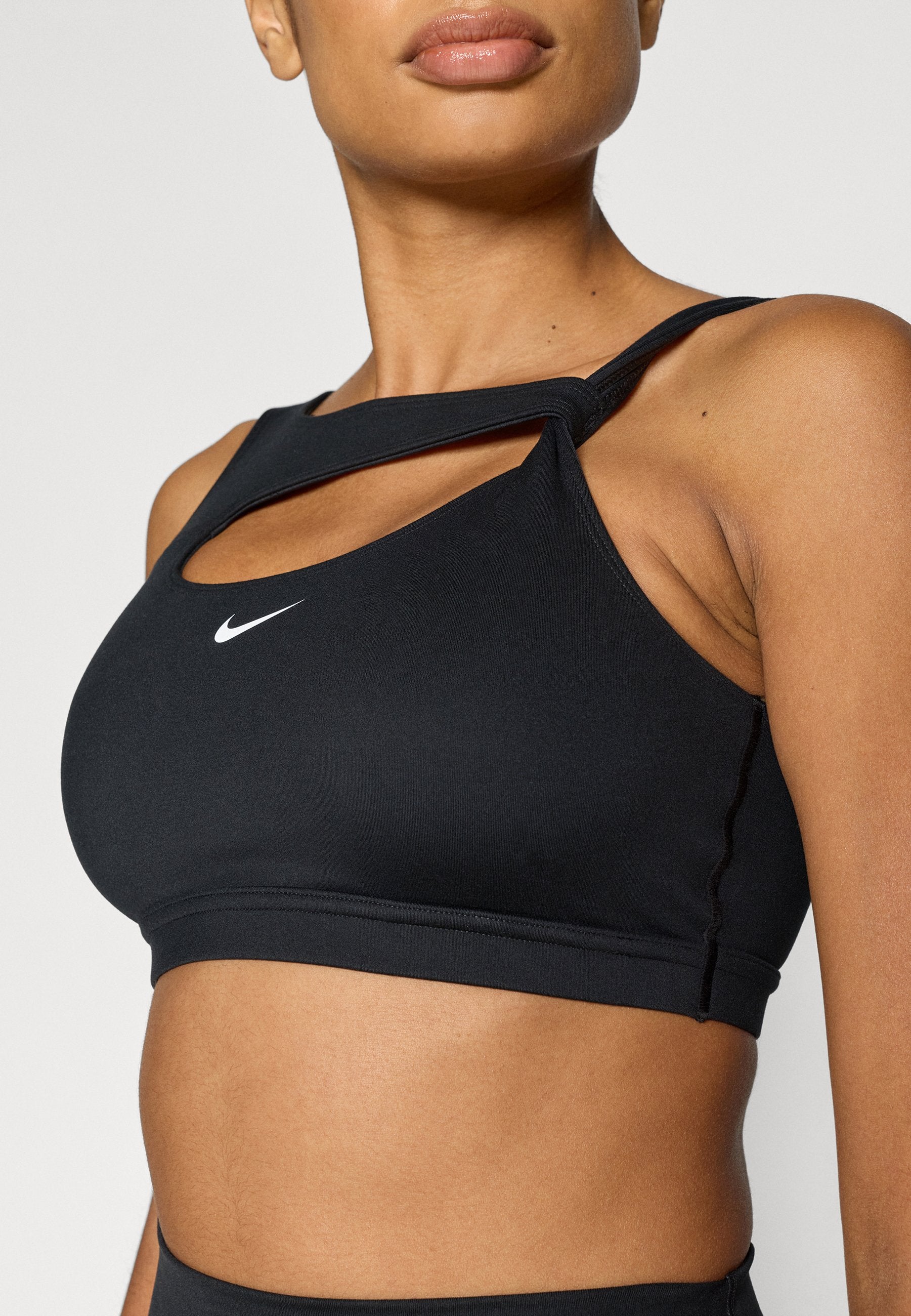 BRA CAPSULE - Light support sports bra - black/white