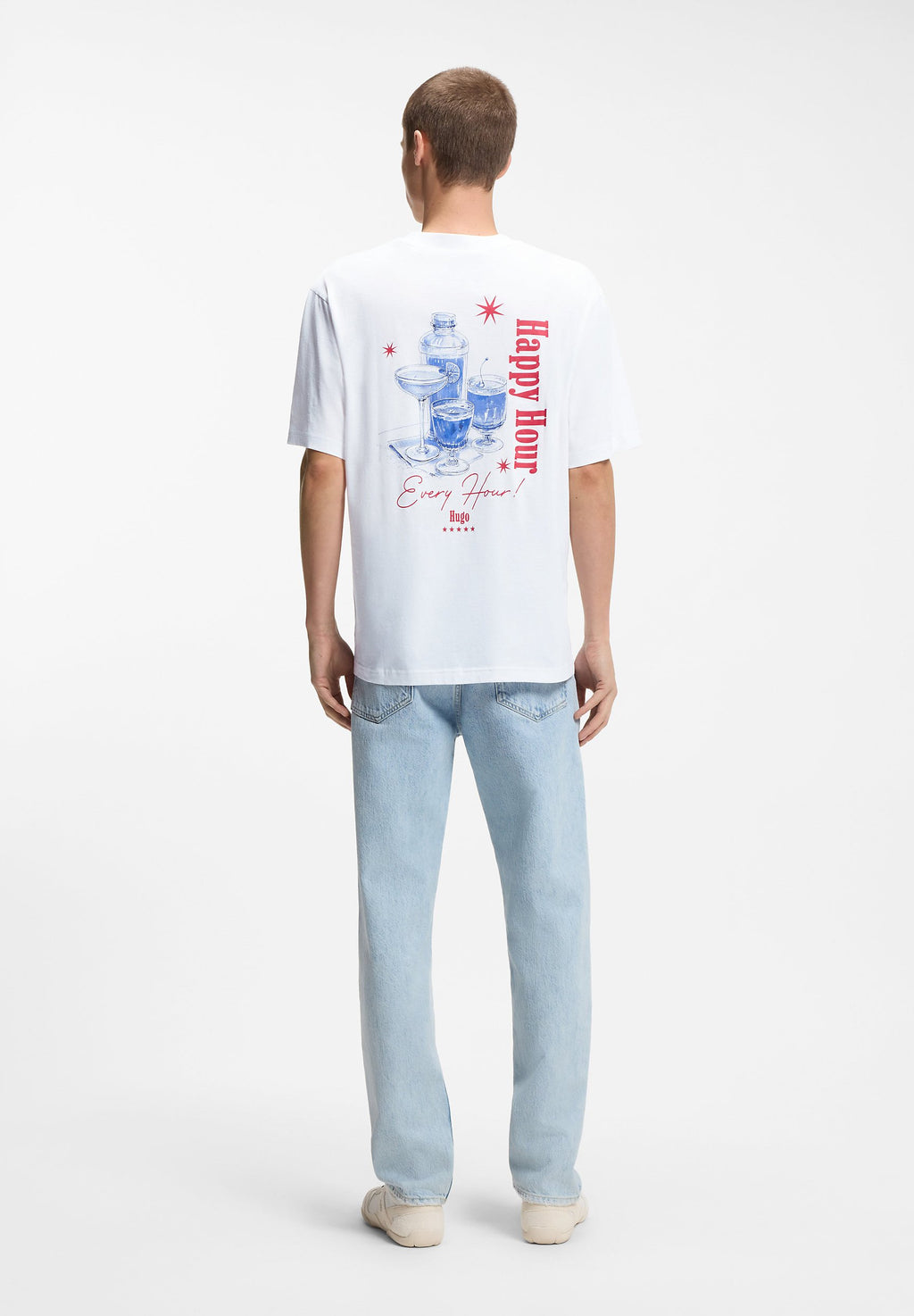 NUCAVO - Print T-shirt - white