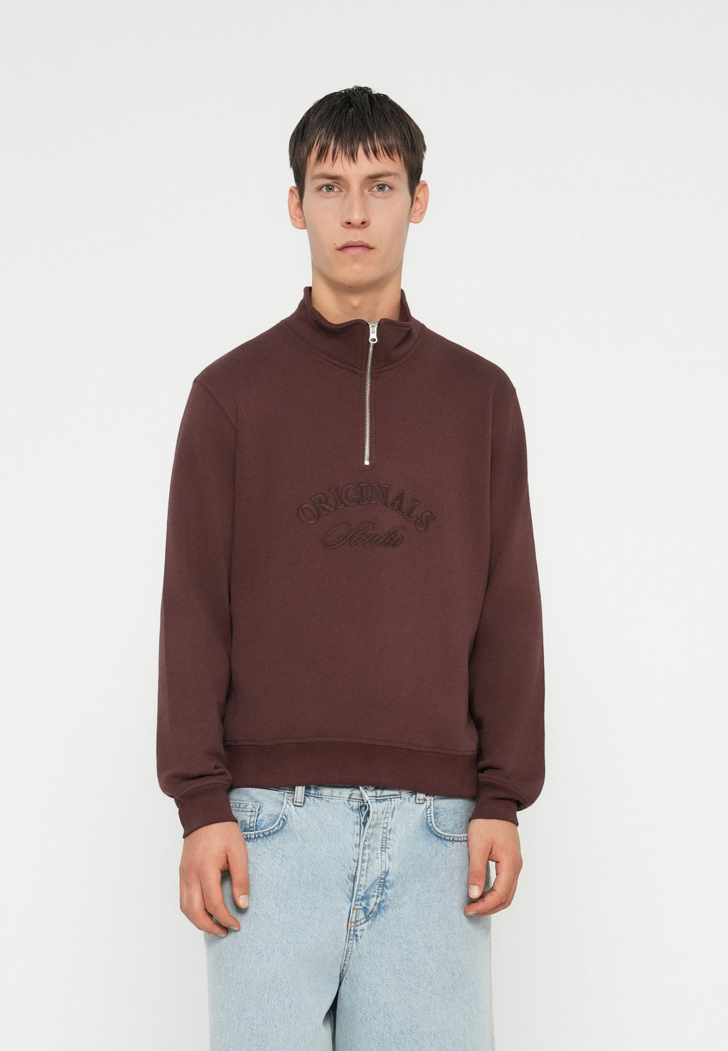 Half zip Half zip - Sweatshirt - deep mahogany