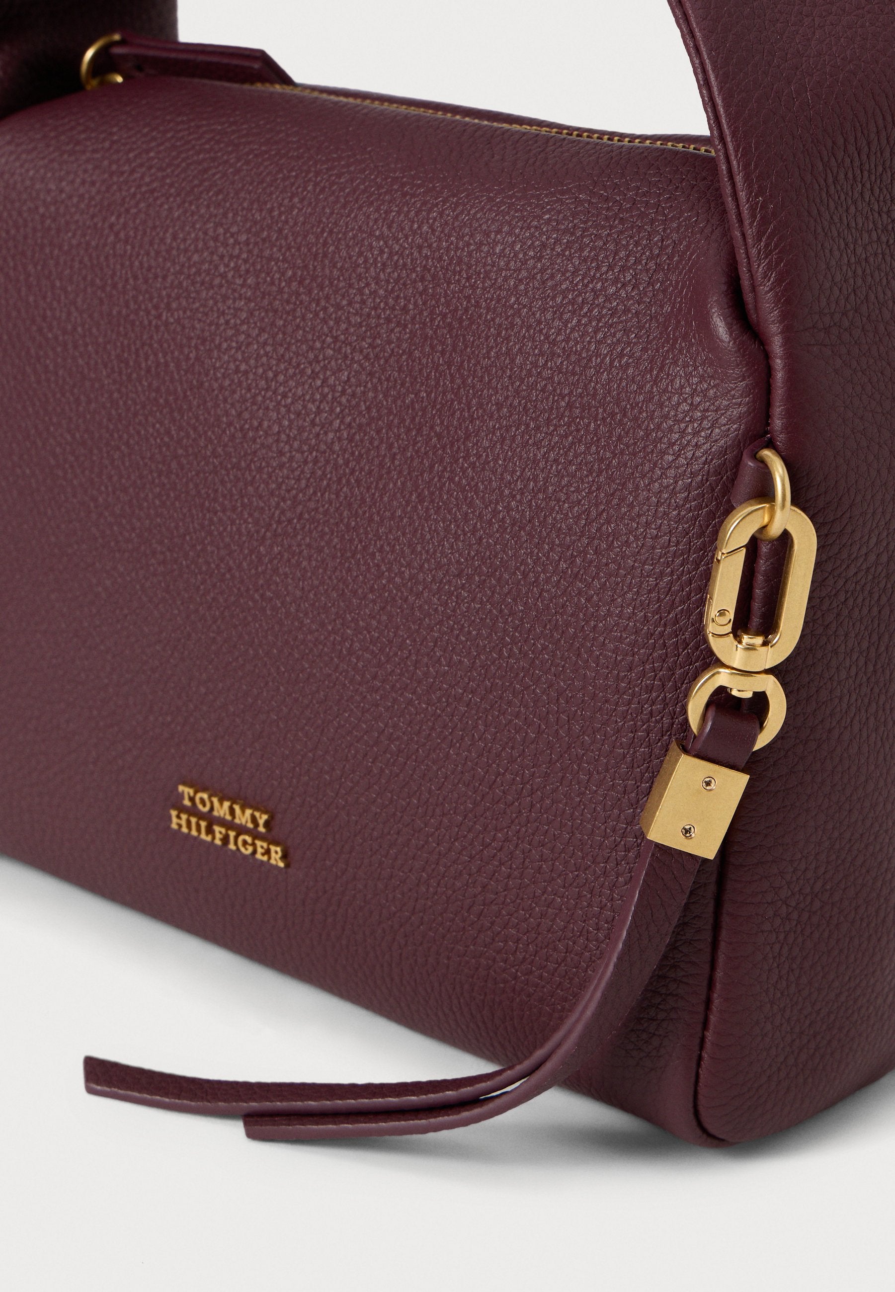 CITY LEATHER TWIST HANDLE BAG - Handbag - marzemino