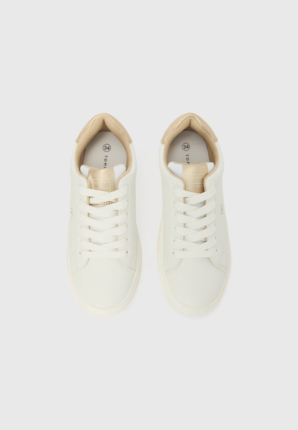 COOPER UNISEX - Trainers - white/gold-coloured