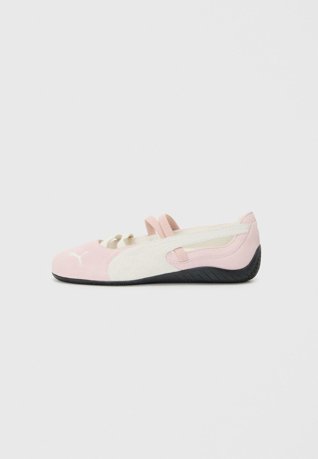 SPEEDCAT - Ankle strap ballet pumps - pink/white