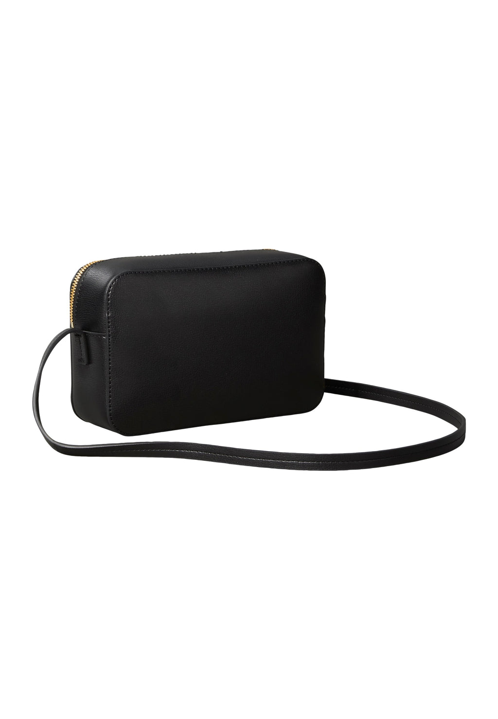 FOIL LOGO ELONGATED CAMERA BAG - Cross body bag - black/toasted coconut