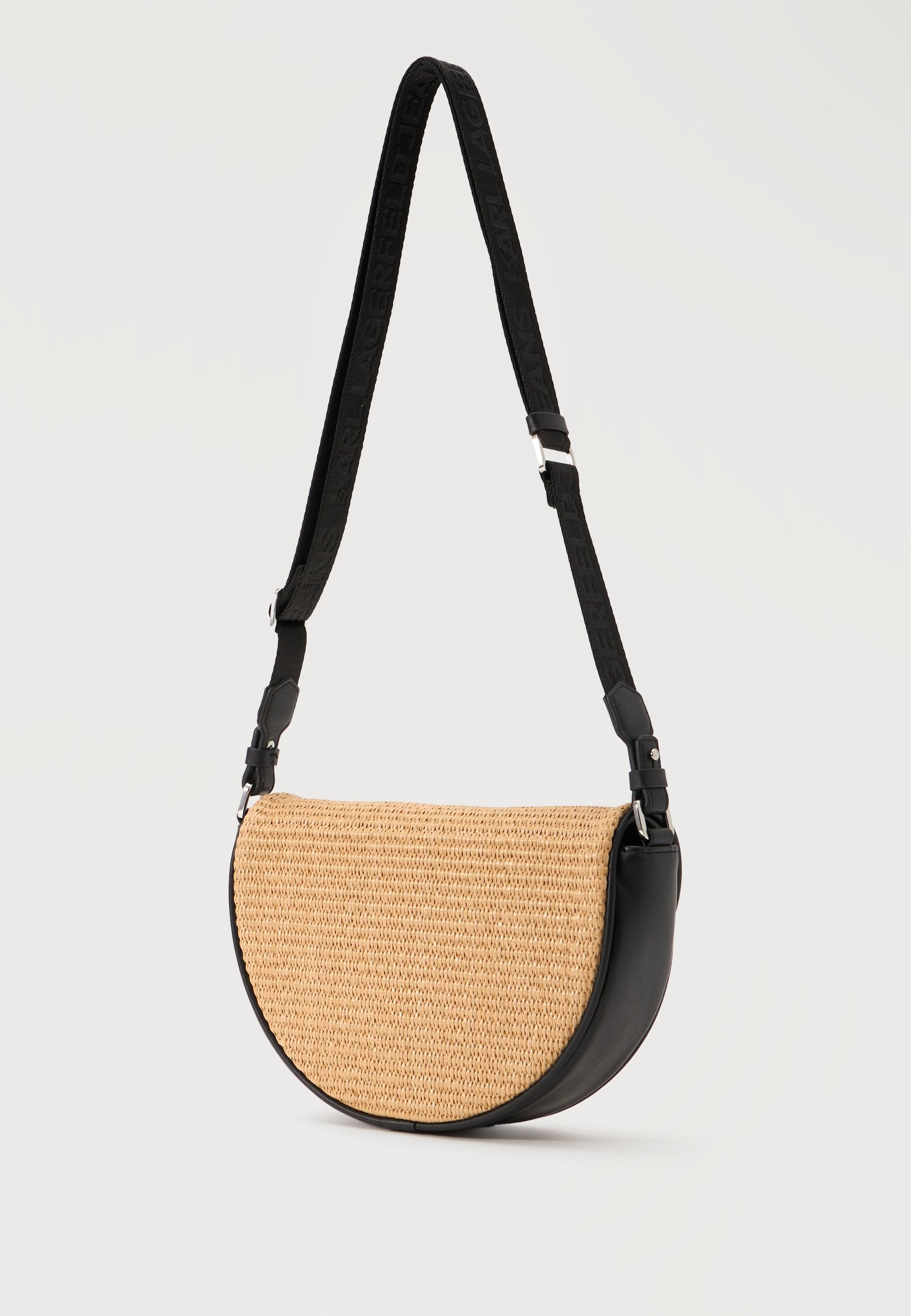BOX LOGO SADDLE - Cross body bag - natural