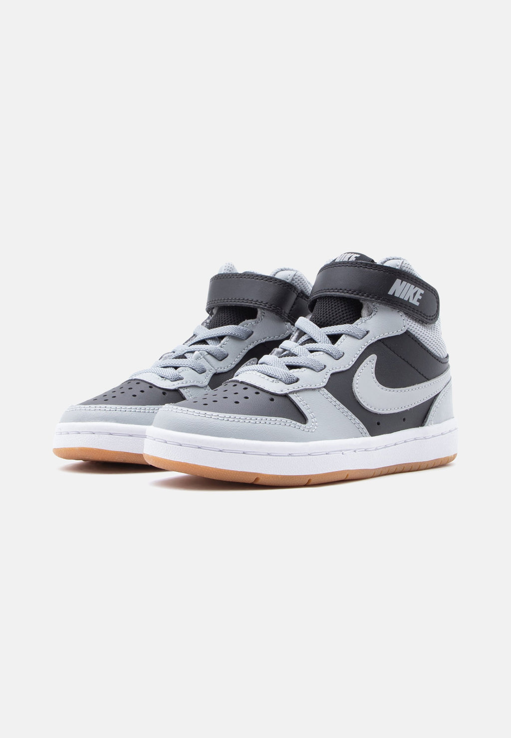 COURT BOROUGH MID 2 UNISEX - Baskets montantes - black/light smoke grey/white