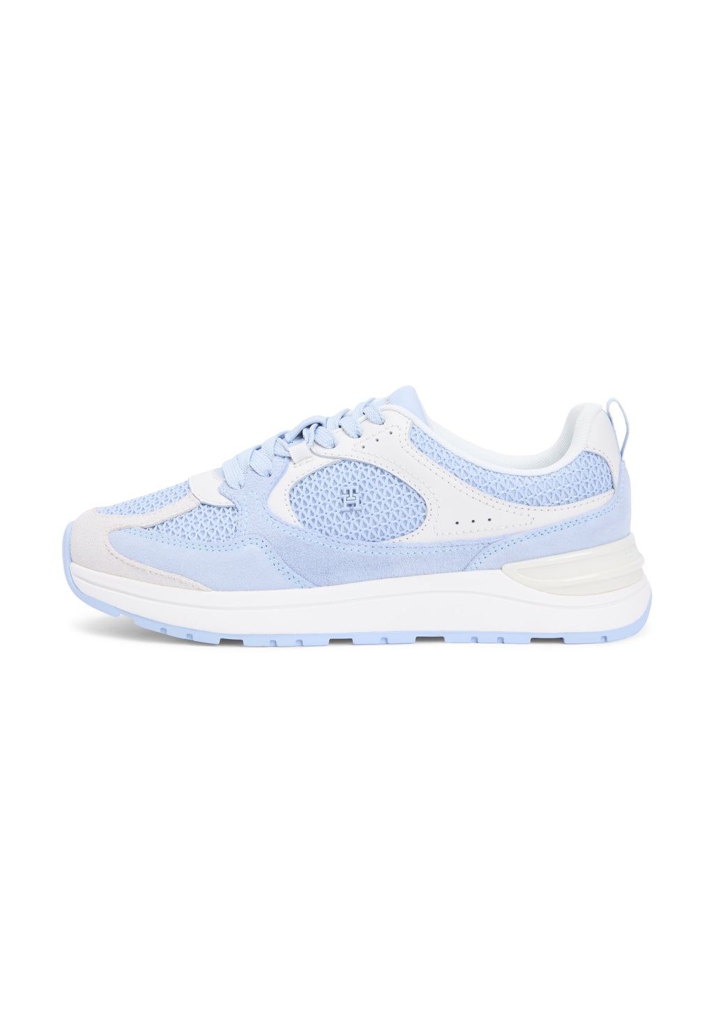 TONAL TH MONOGRAM MIXED TEXTURE TRAINERS - Trainers - breezy blue/ecru