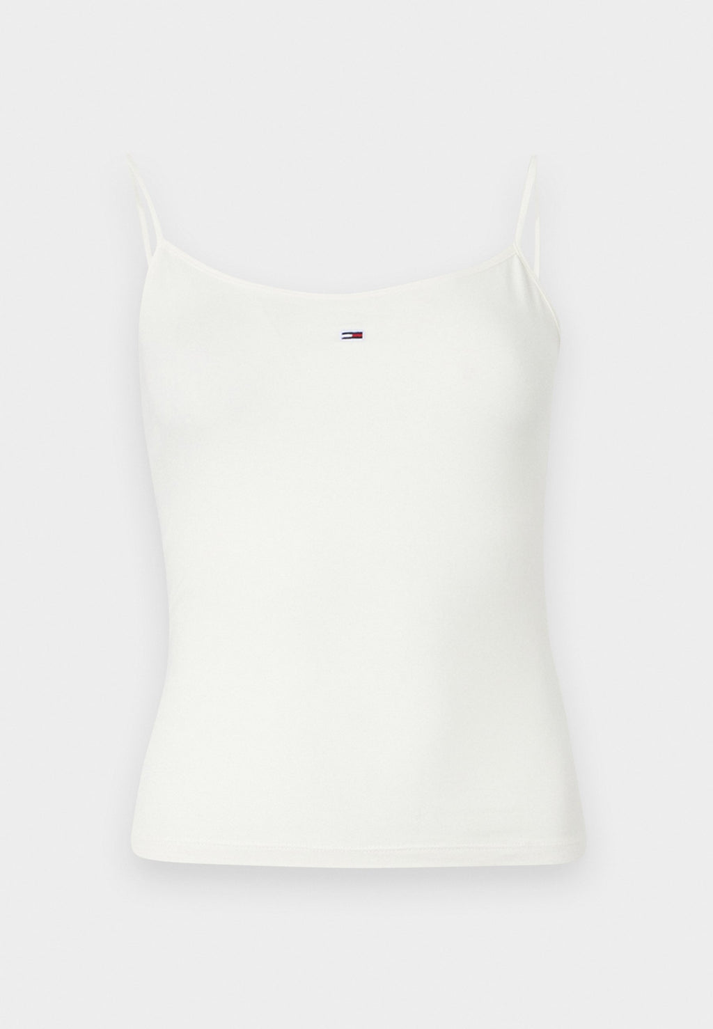 FLAG EMBROIDERY SLIM SPAGHETTI STRAP TOP - Top - ecru