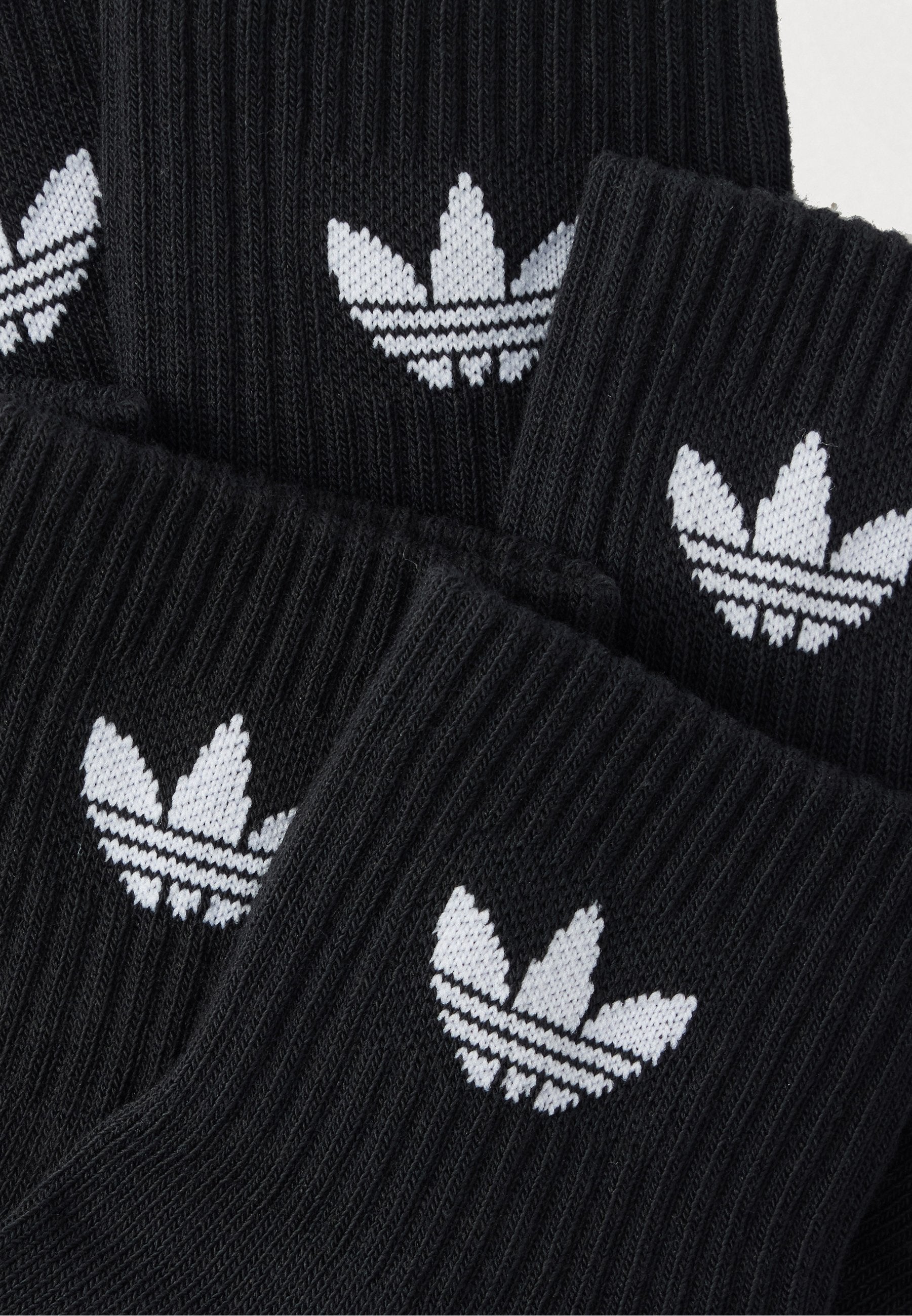 MID ANKLE SCK 6 PACK UNISEX - Socks - black