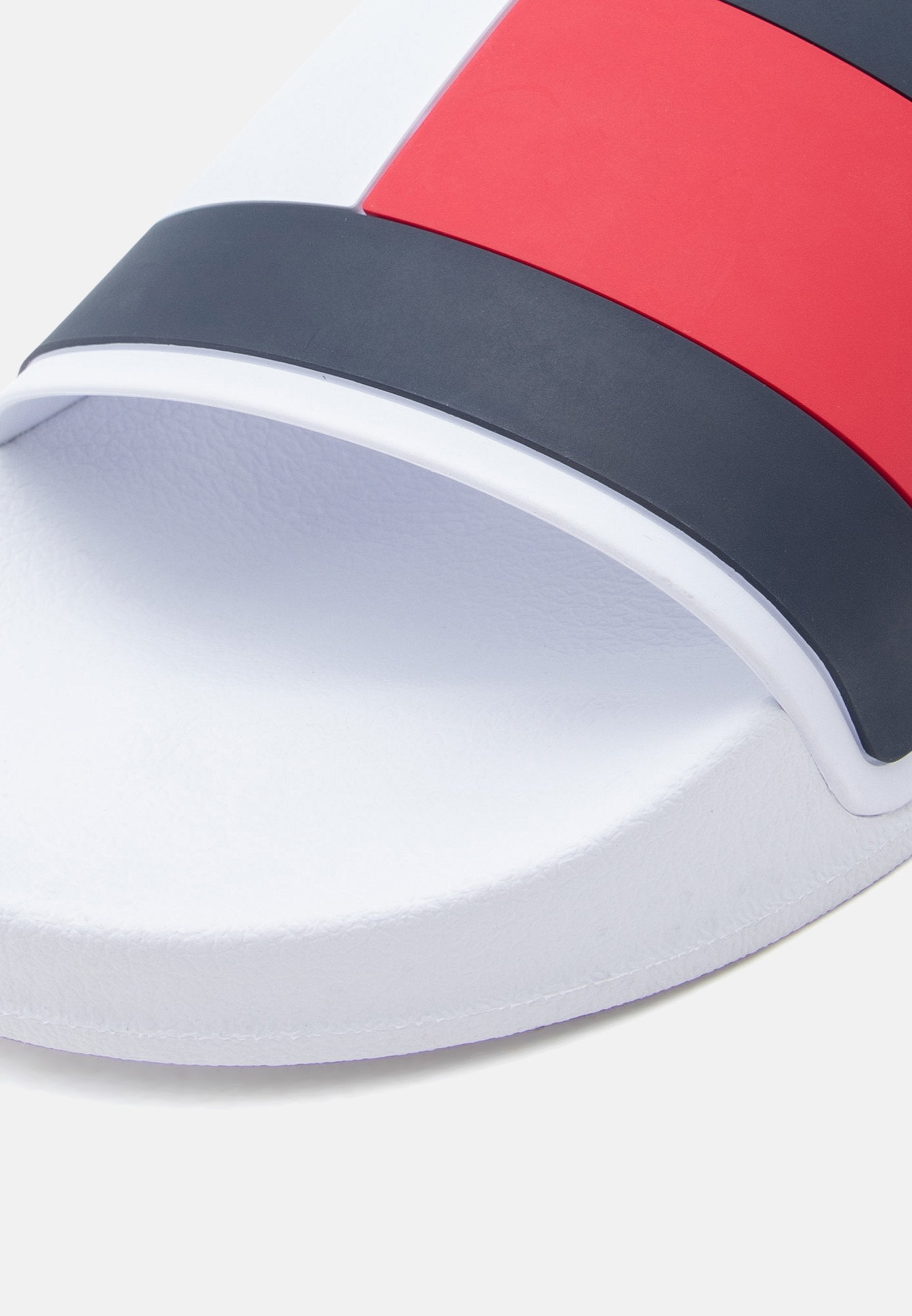 FLAG STRAP POOL SLIDES - Mules - white