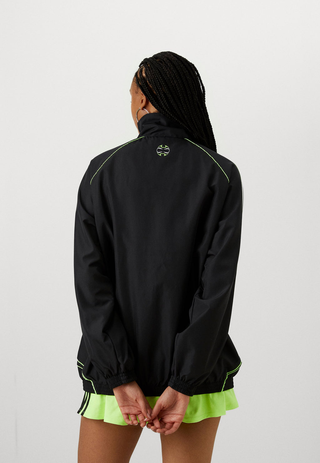 TEAMGEIST ADICOLOR - Light jacket - black/signal green
