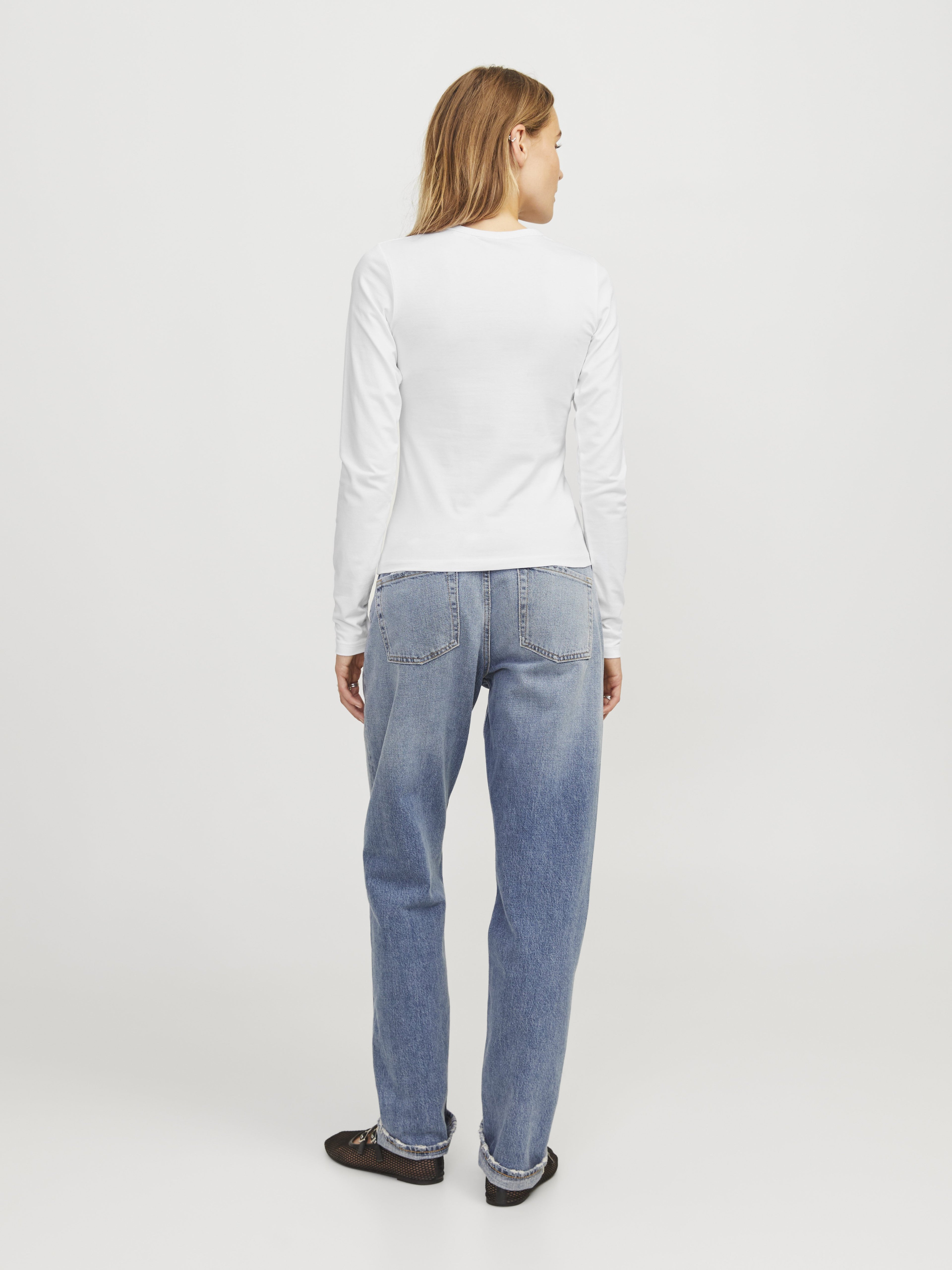 Longsleeved JXCELINE Longsleeved - Long sleeved top - bright white