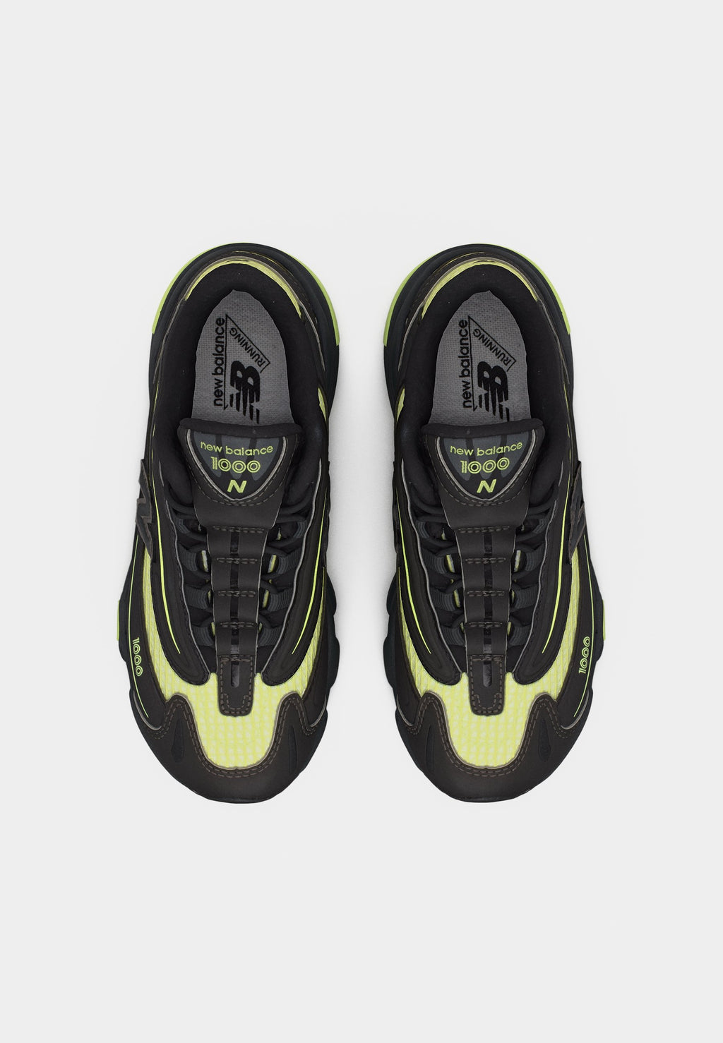 M1000 UNISEX - Trainers - black/dry lime