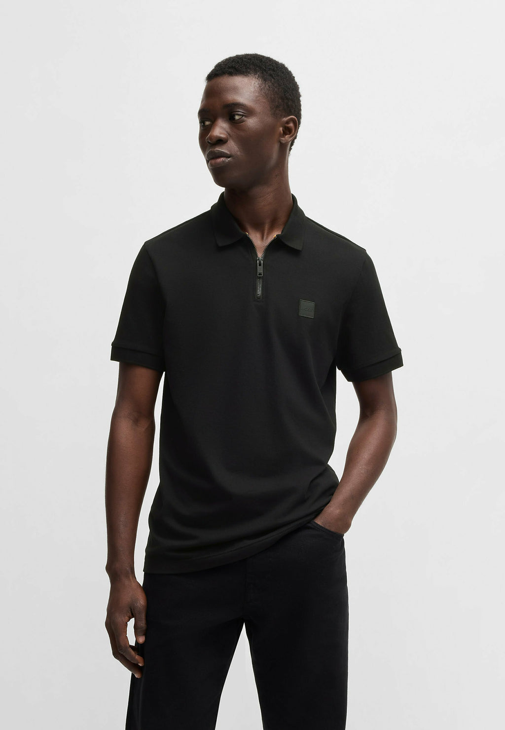 PASSERZIP - Polo shirt - black one