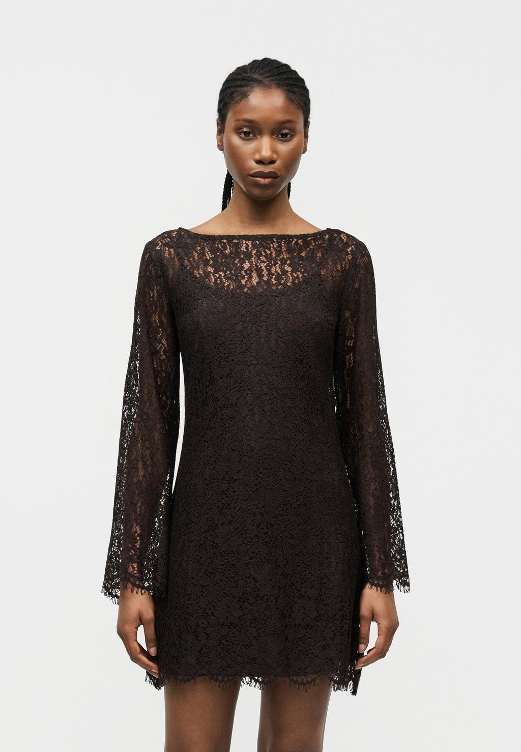 MINI DRESS - Day dress - terra brown