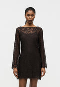 MINI DRESS - Day dress - terra brown