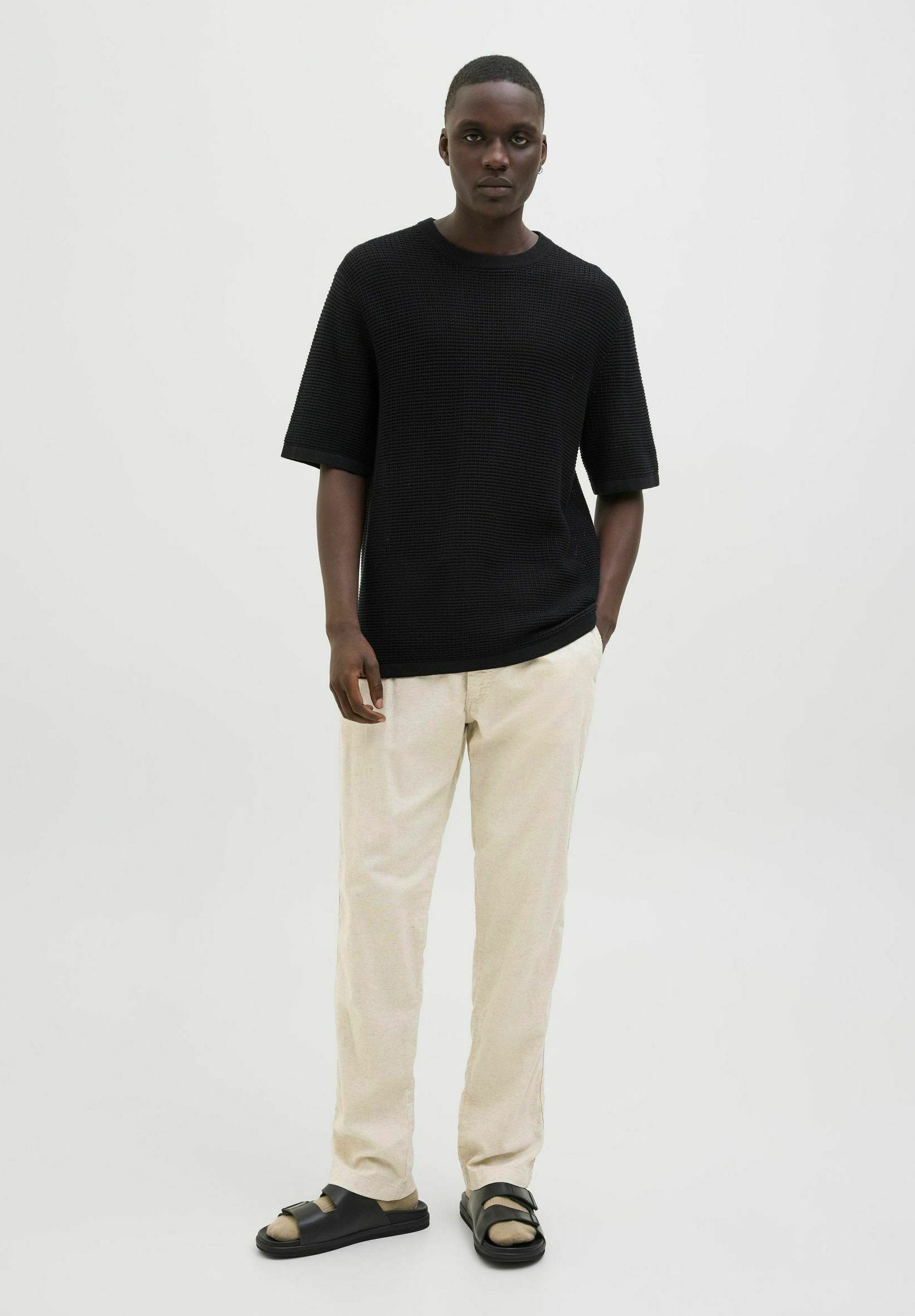 Joggers Relaxed Fit - Trousers - moonbeam