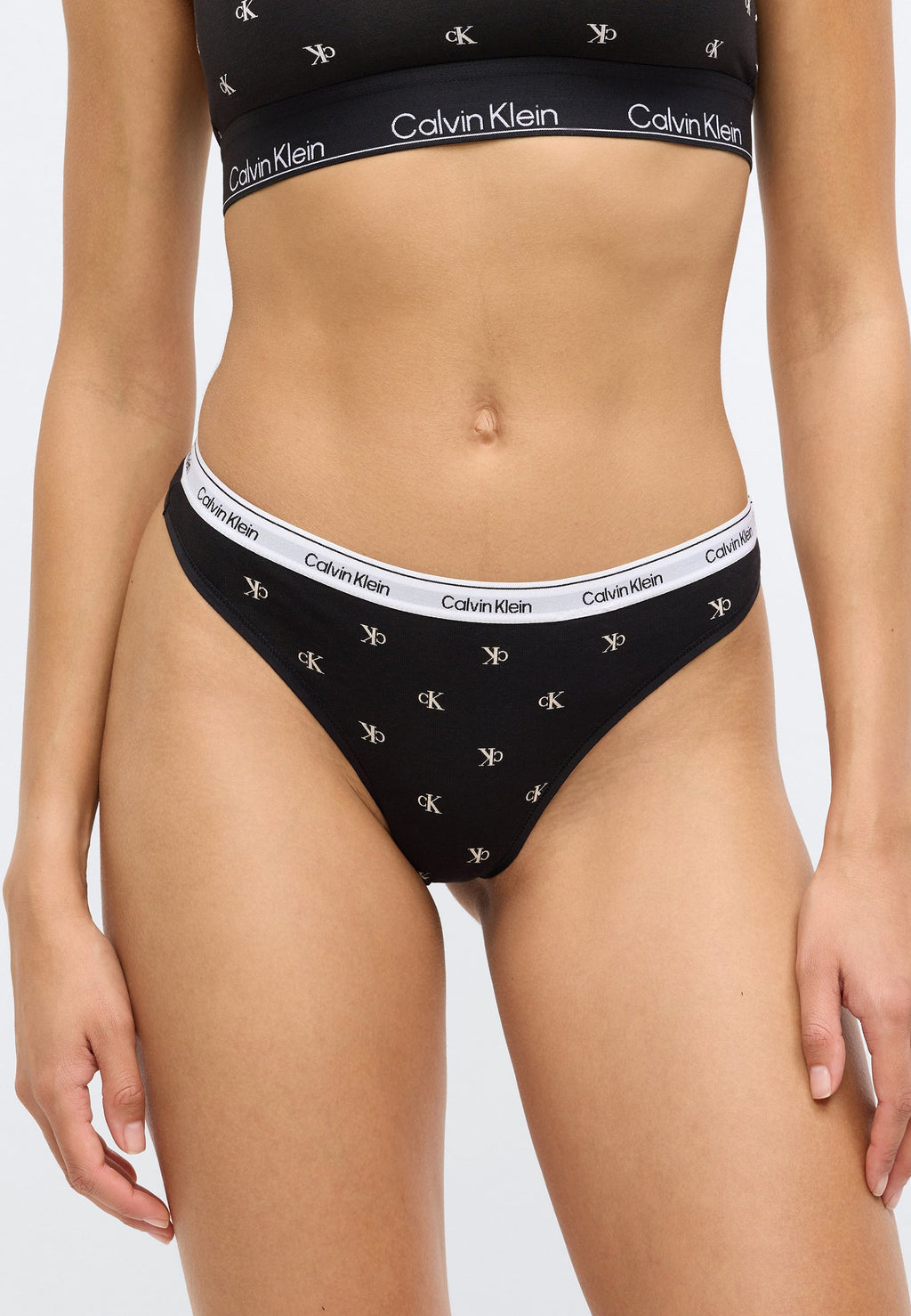 THONG ICON LOGO 5 PACK - Thong - black/snow heather