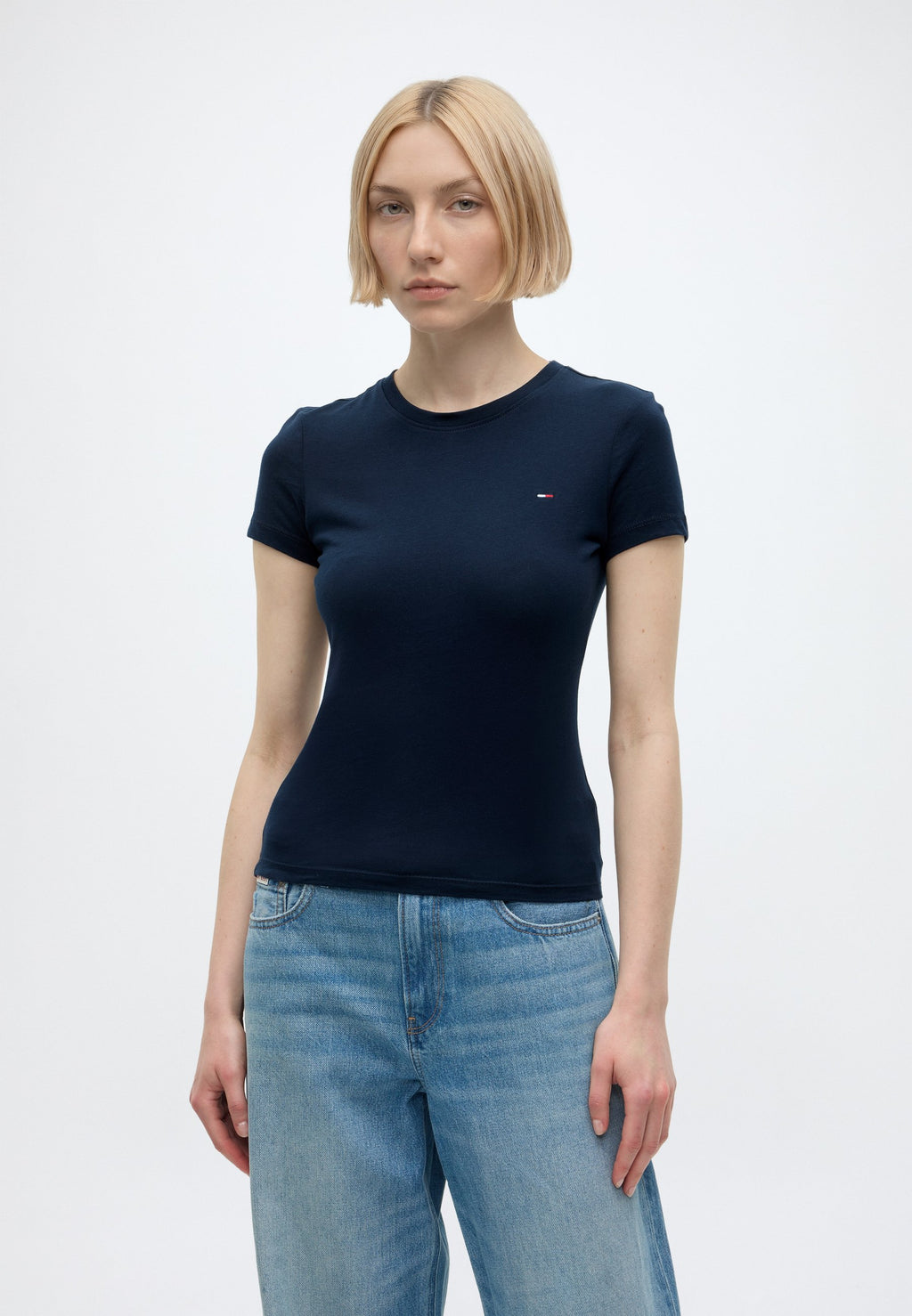 2 PACK - Basic T-shirt - dark night navy/ amaryllis red