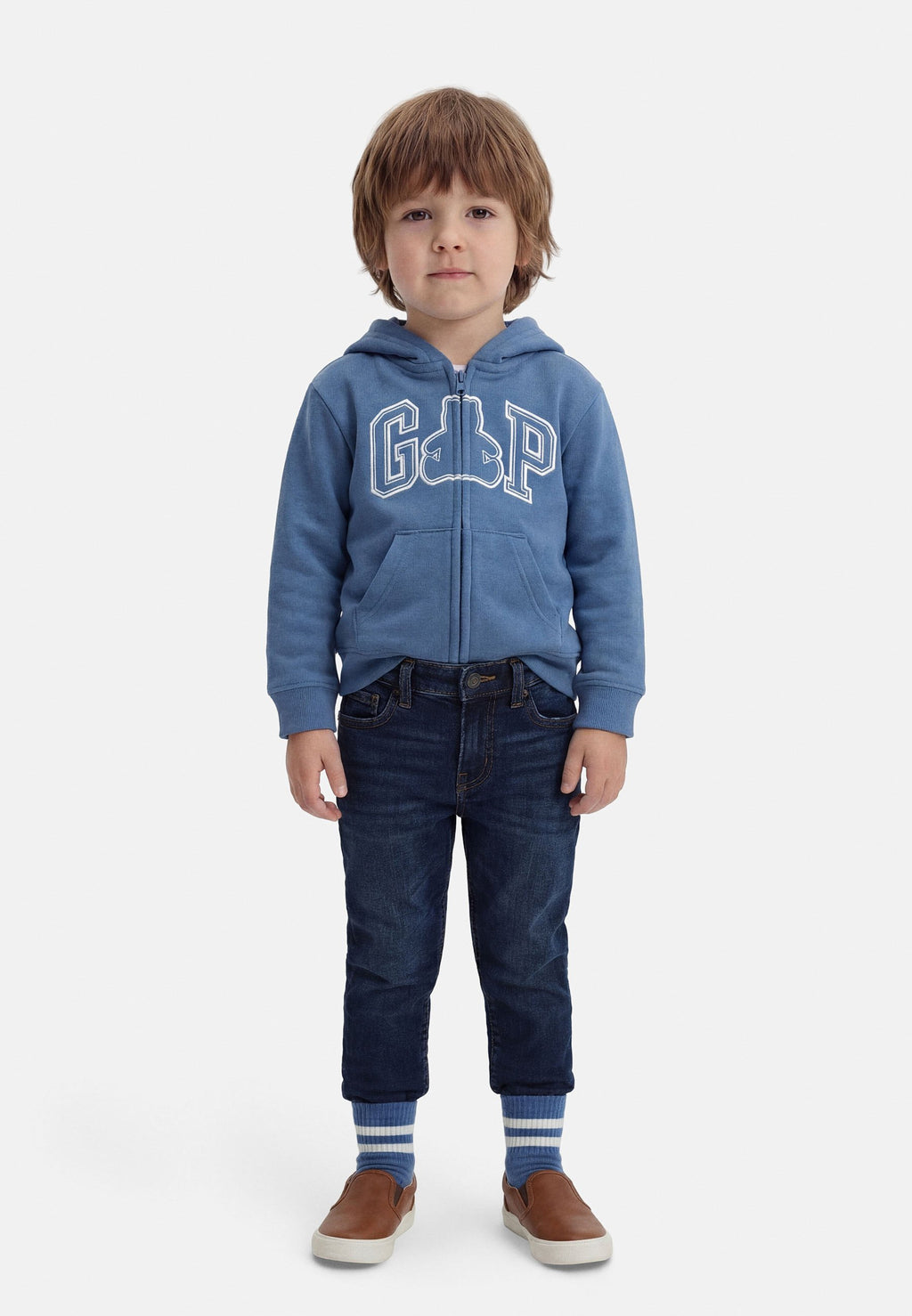 LOGO UNISEX - Zip-up sweatshirt - bainbridge blue