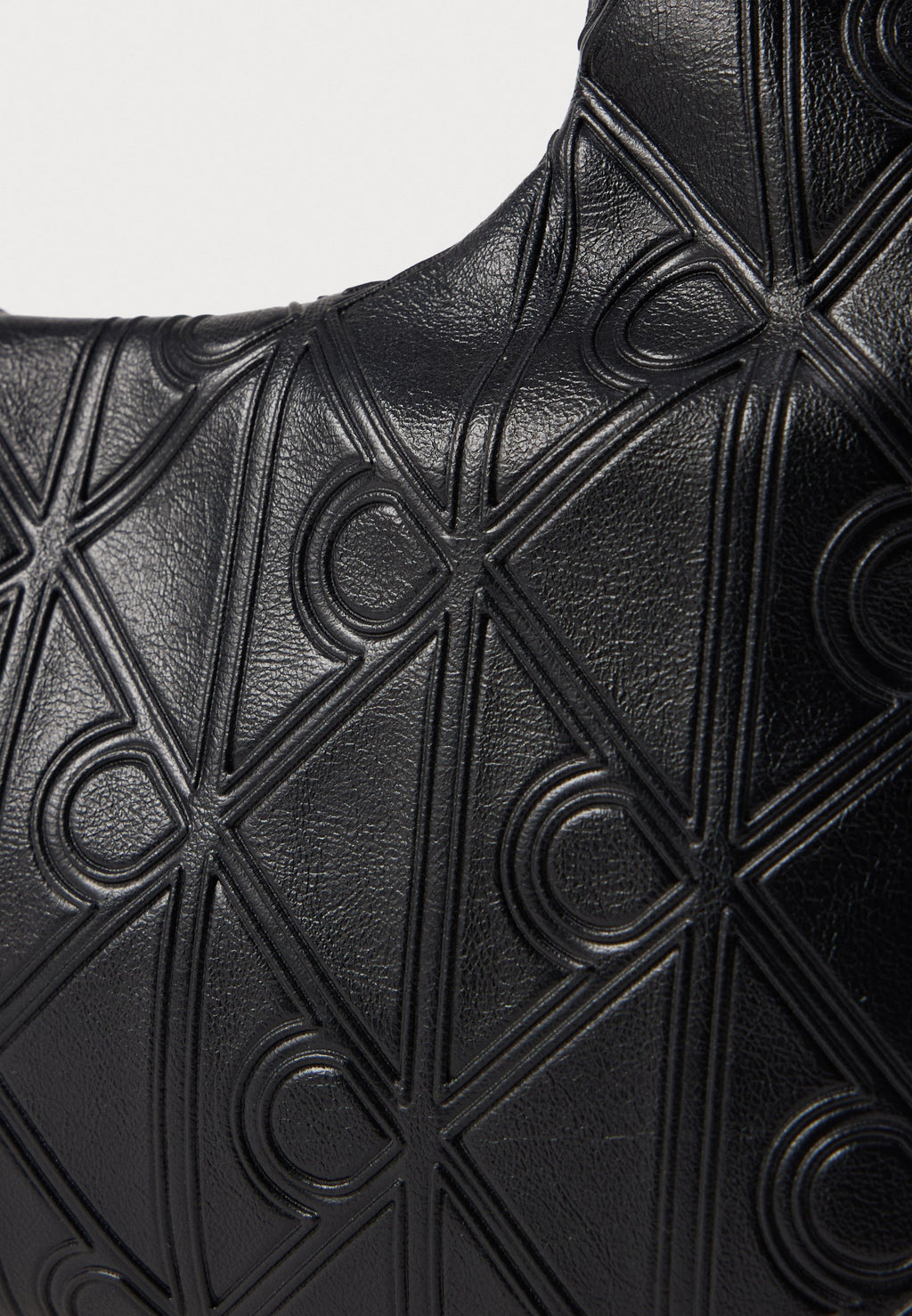 EMBLEM PUFFER BAG WITH STRAP - Cross body bag - black
